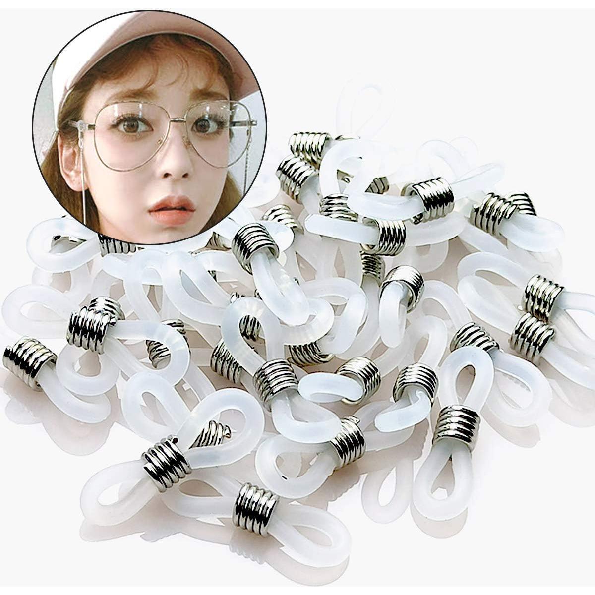 Conectores de Goma Ajustables TTSAM 40 Piezas para Gafas