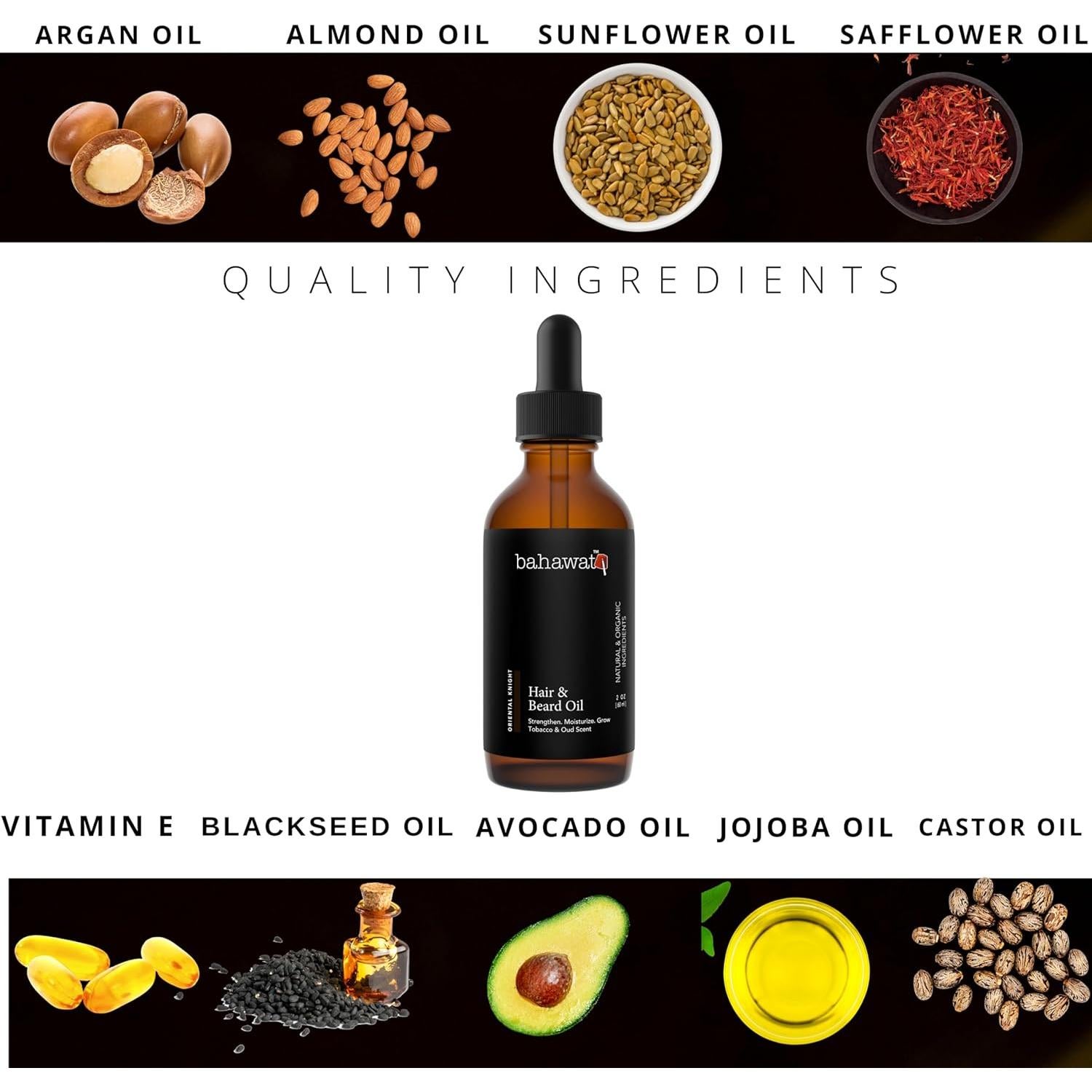 Acondicionador para Barba Bahawat 56,7 g - Tabaco y Oud