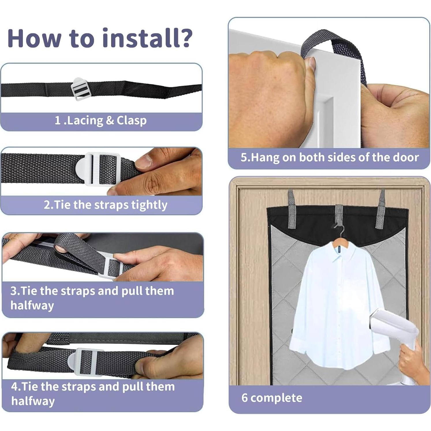 Almohadilla de Vapor sobre la Puerta 114x48 cm con Guante