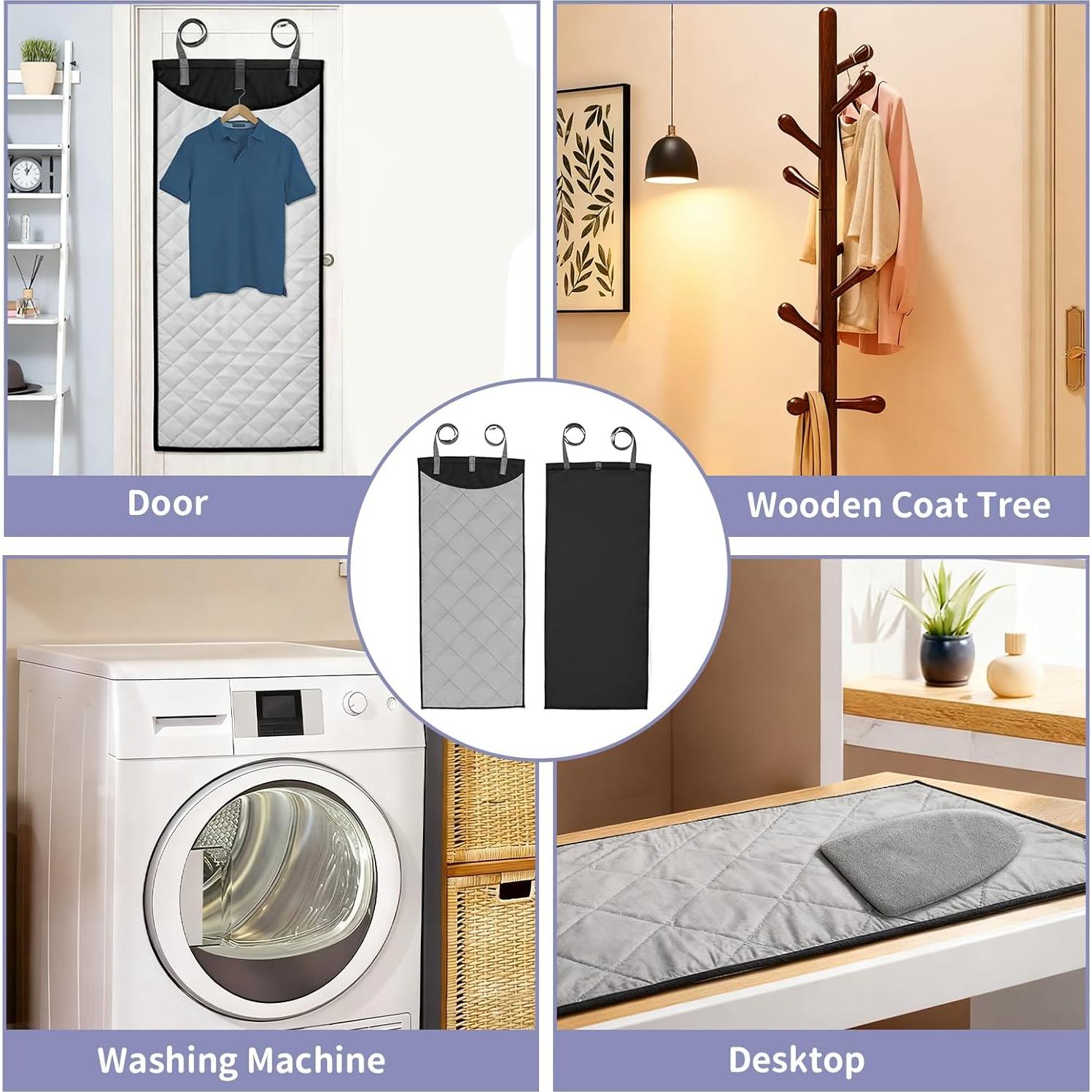 Almohadilla de Vapor sobre la Puerta 114x48 cm con Guante