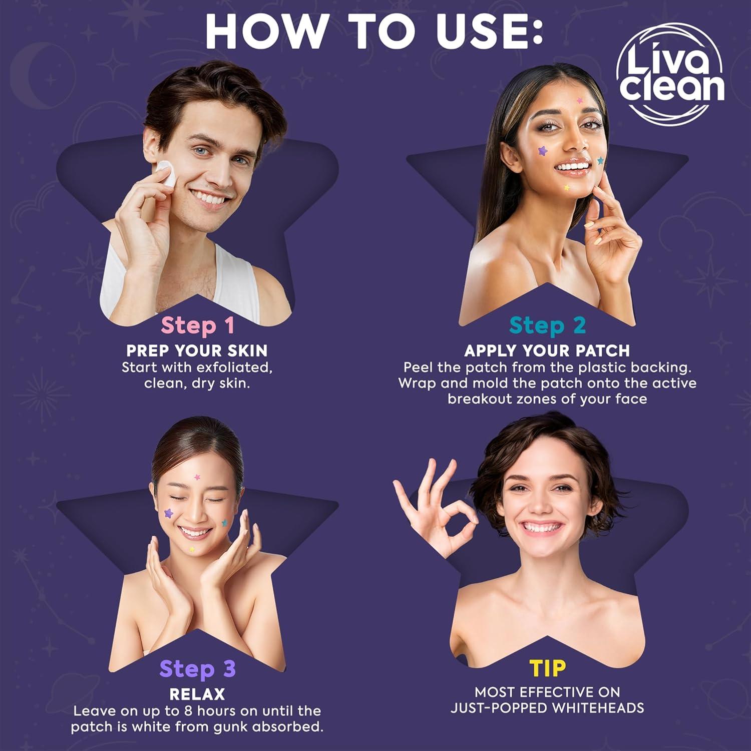 Parche Estelar LivaClean para Acné 240 Parches Hidrocoloide