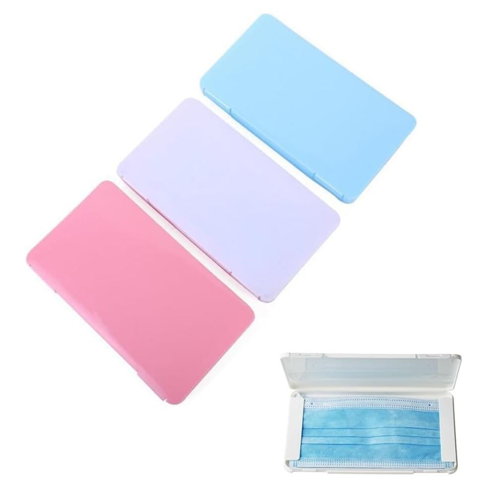 Paquete de 3 cajas de almacenamiento para mascarillas DeaHea