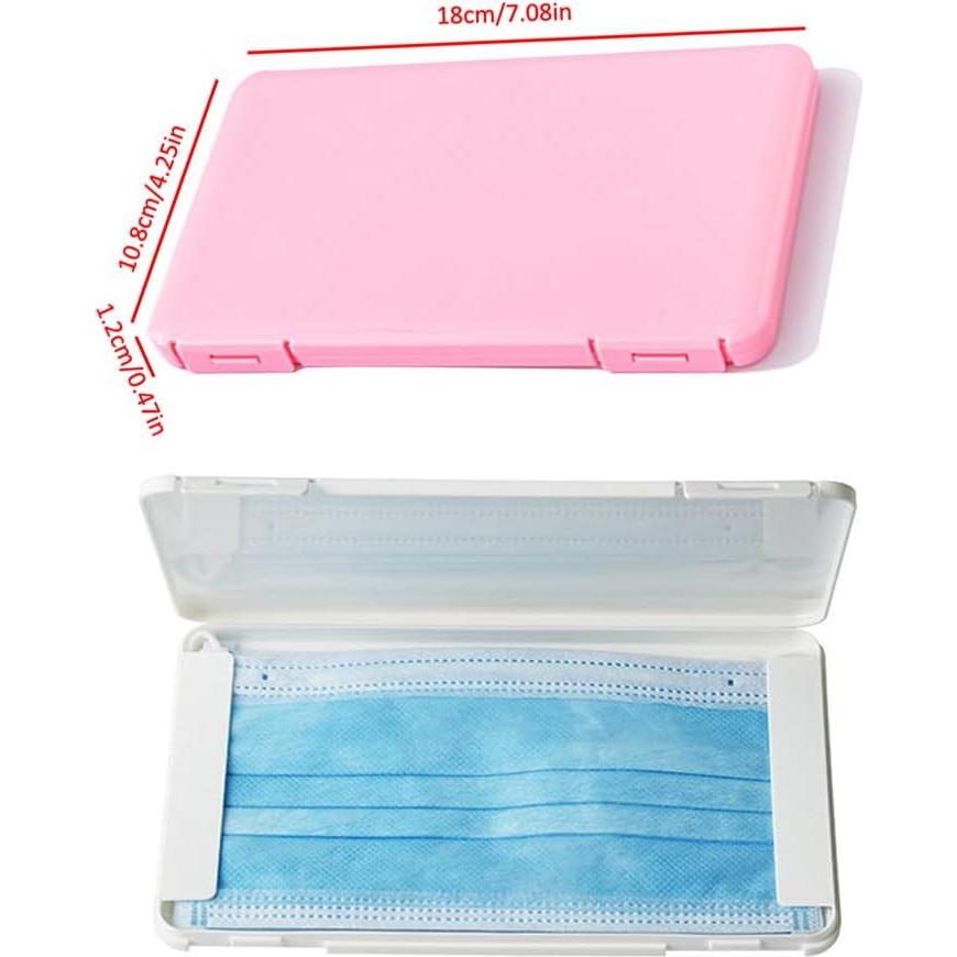 Paquete de 3 cajas de almacenamiento para mascarillas DeaHea