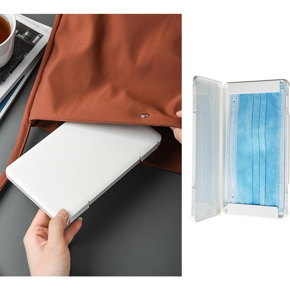 Paquete de 3 cajas de almacenamiento para mascarillas DeaHea