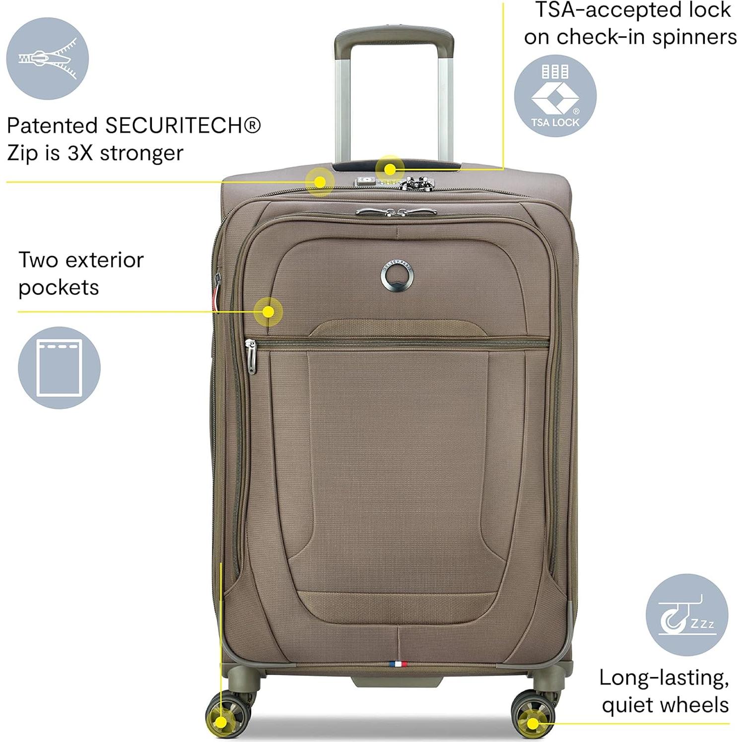 Equipaje Expandible Delsey Helium DLX 71.1 cm Azul Marino