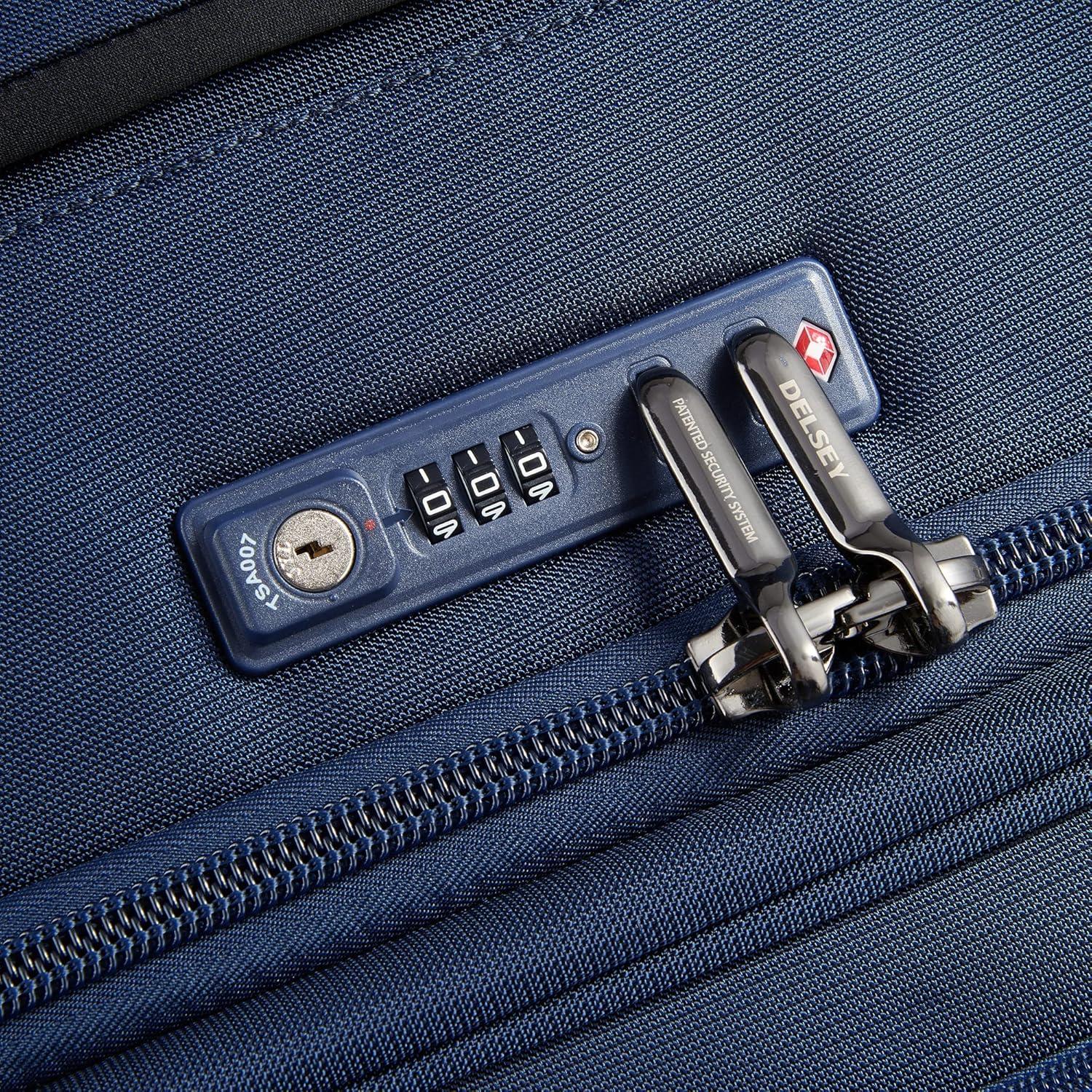 Equipaje Expandible Delsey Helium DLX 71.1 cm Azul Marino