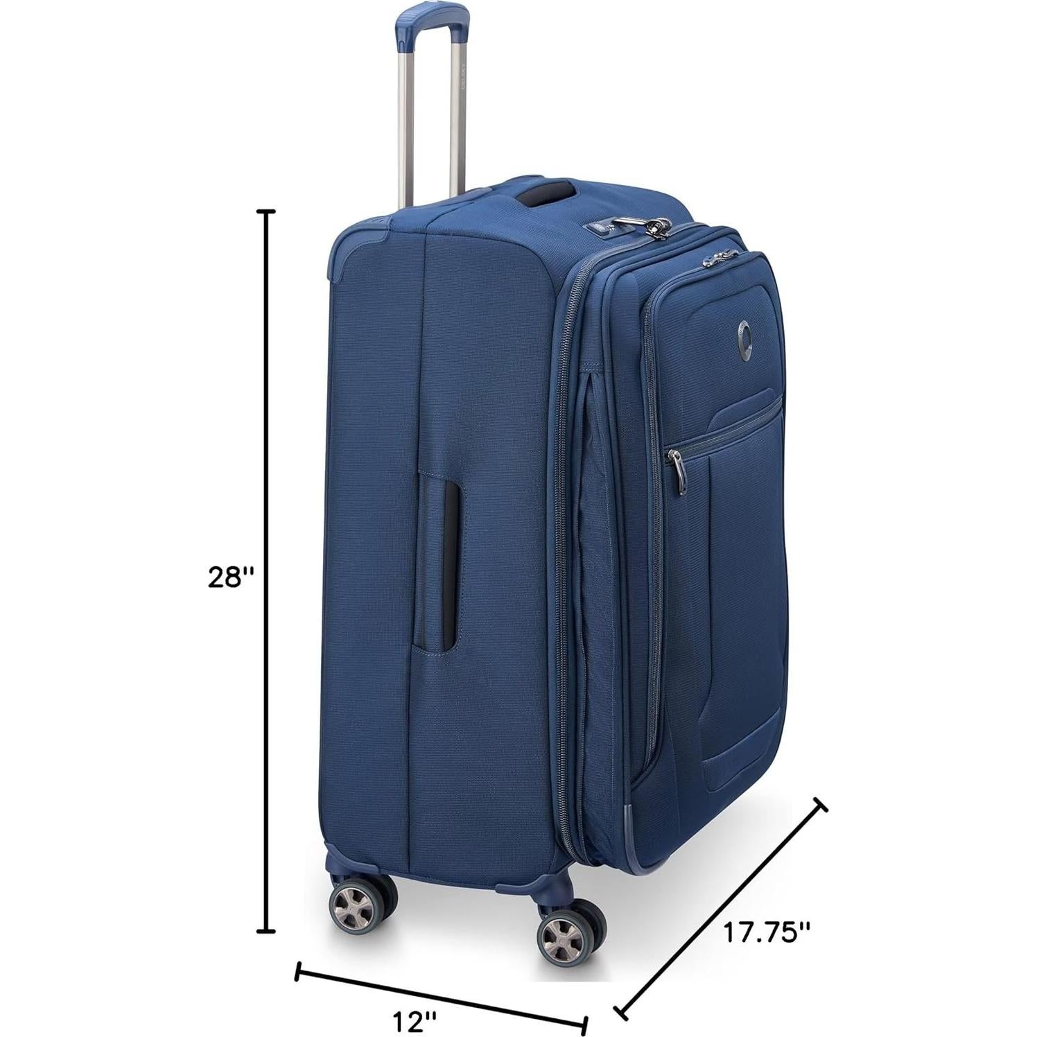 Equipaje Expandible Delsey Helium DLX 71.1 cm Azul Marino
