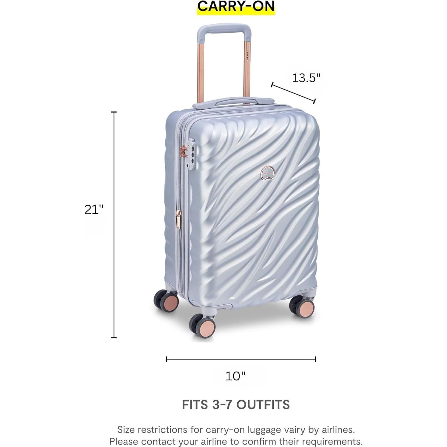 Maleta de Mano Delsey Paris Alexis 21" Expandible Ligera