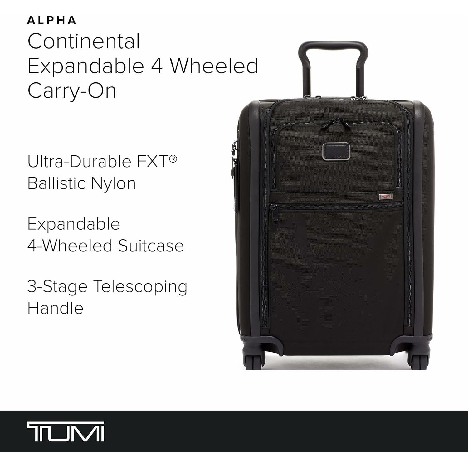Maleta de Viaje TUMI Alpha Continental 56 cm Expandible Negra
