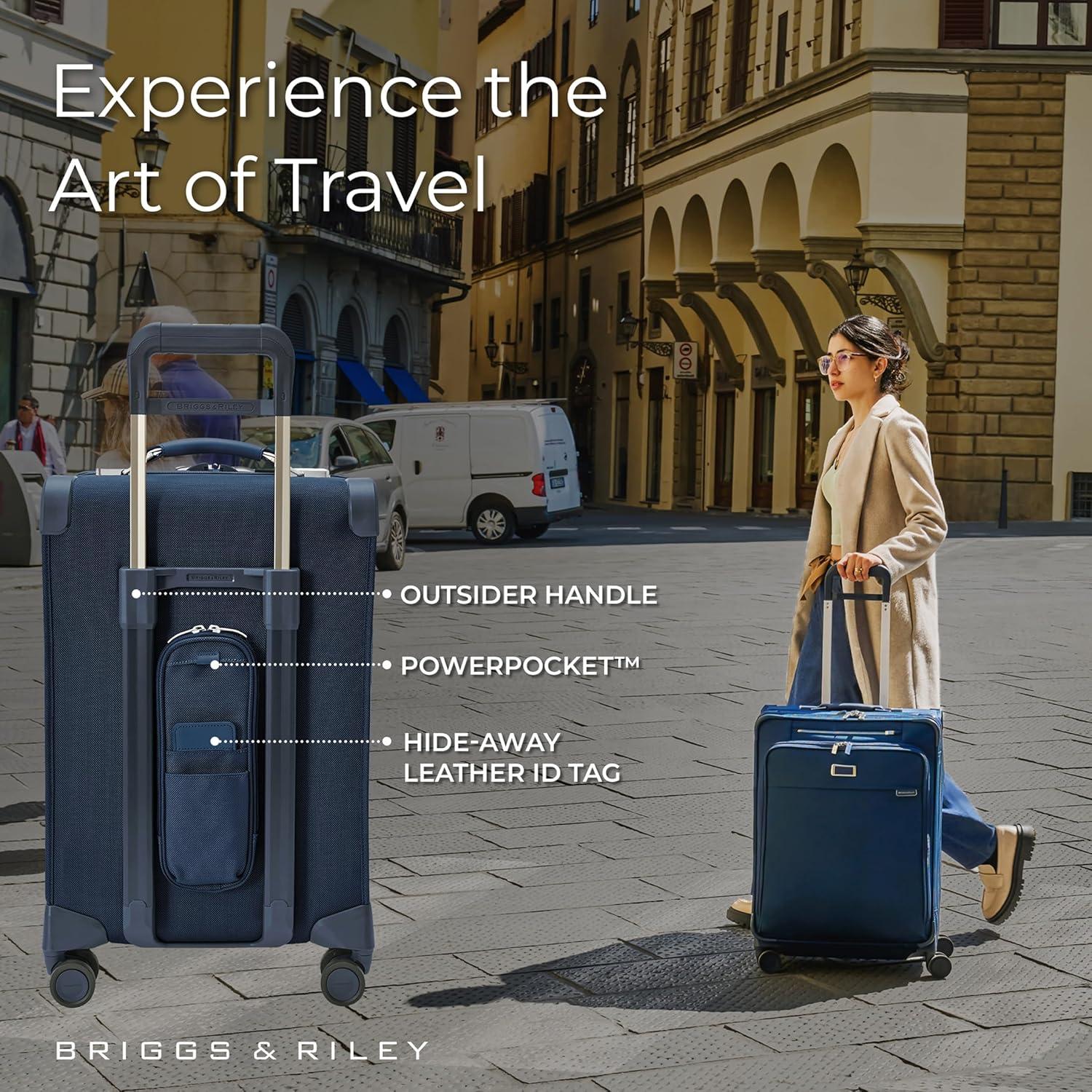 Maleta de Mano Expandible Briggs & Riley 22" Marino