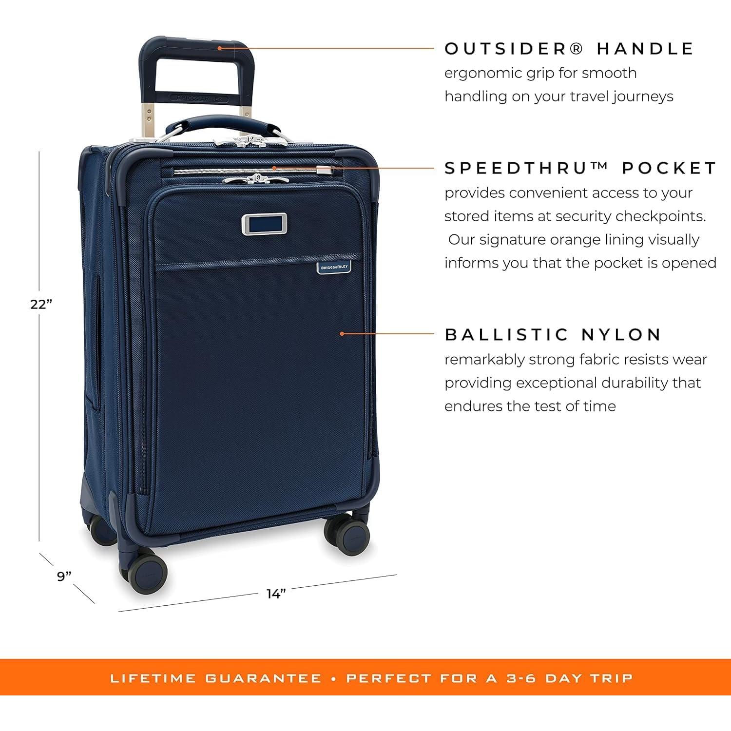 Maleta de Mano Expandible Briggs & Riley 22" Marino