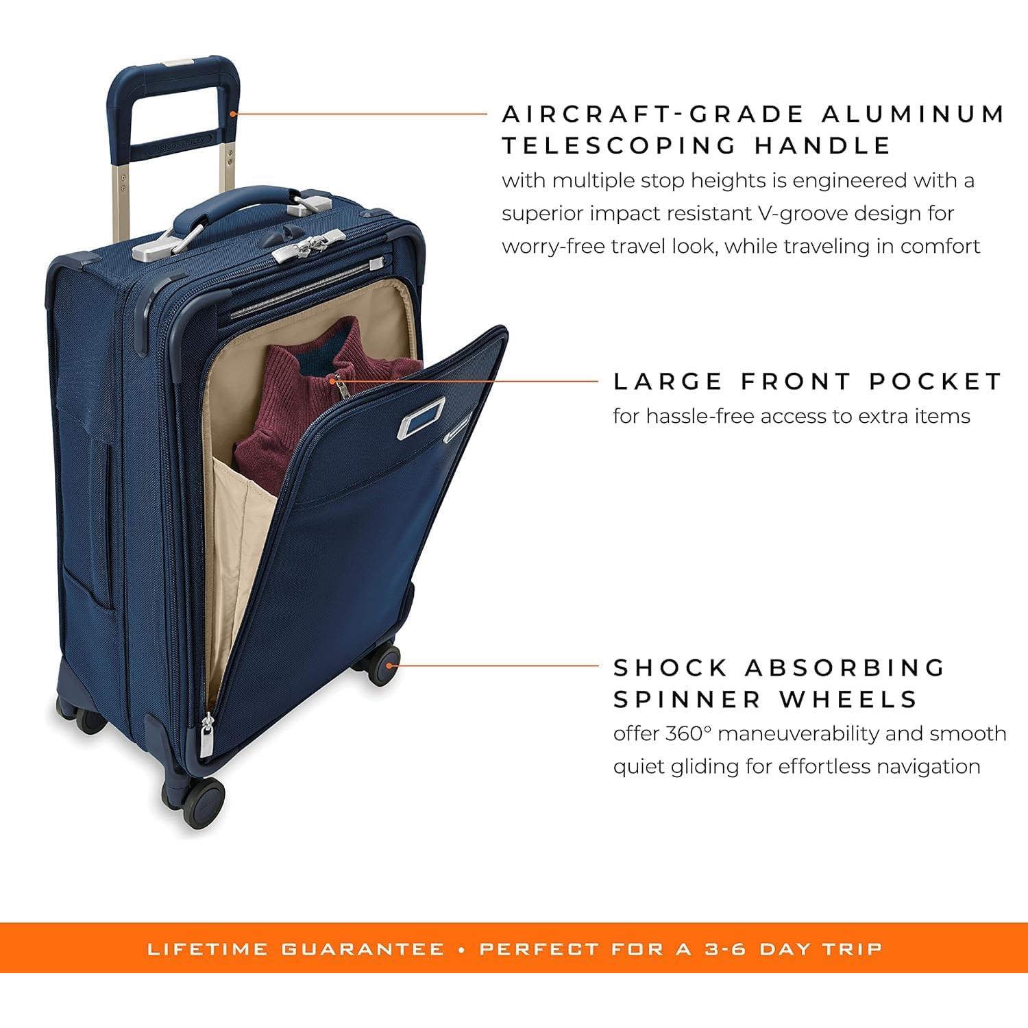 Maleta de Mano Expandible Briggs & Riley 22" Marino