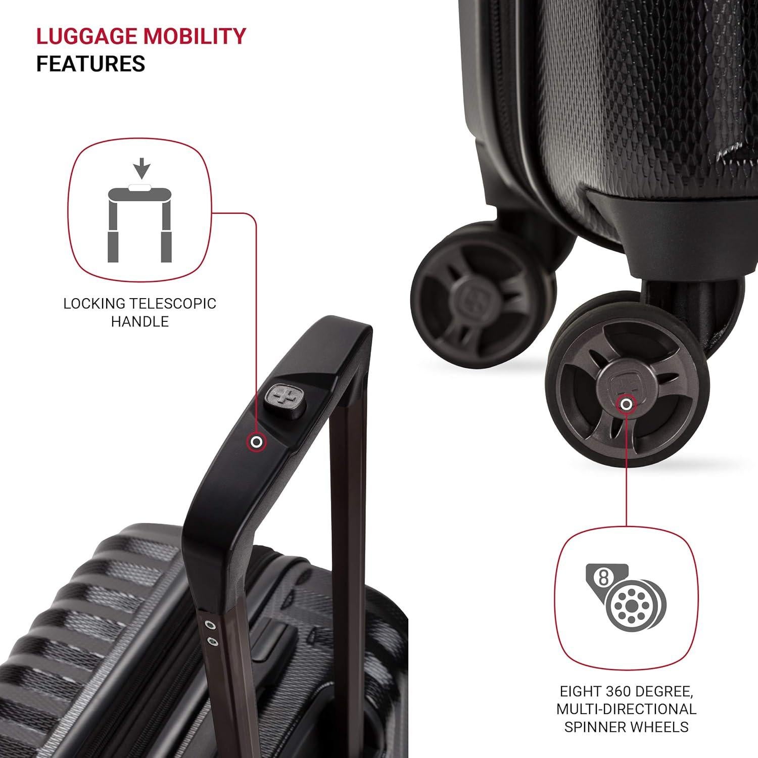 Maleta Dura Expandible SwissGear 7272 68.3 cm Negro