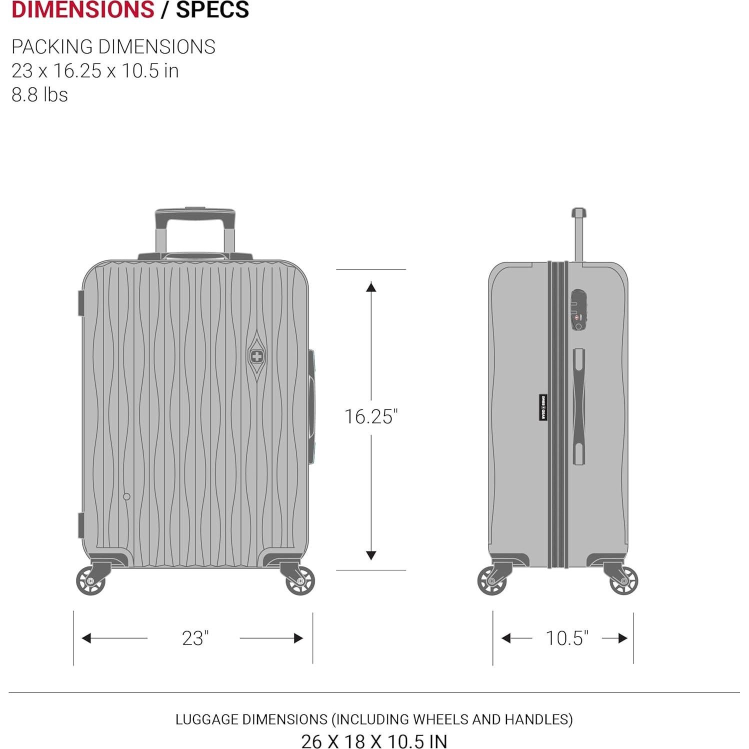 Maleta Dura Expandible SwissGear 7272 68.3 cm Negro