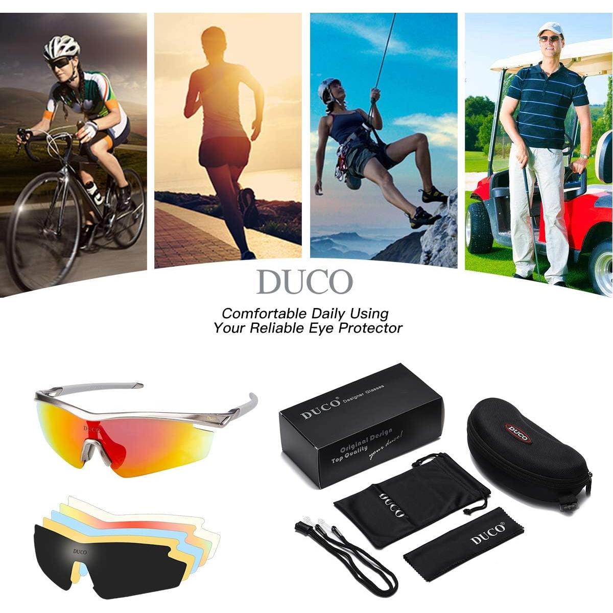 Gafas de sol deportivas DUCO con 5 lentes intercambiables