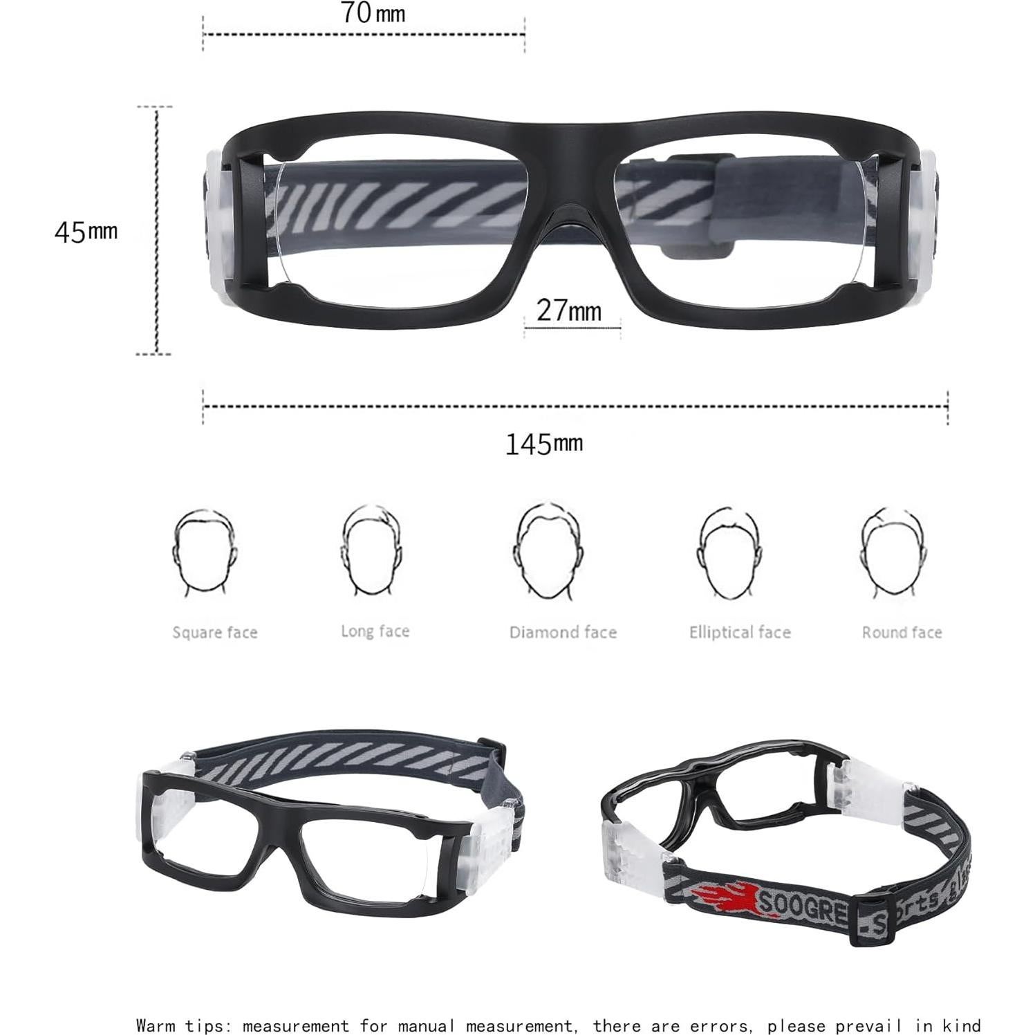 Gafas deportivas SooGree 8012 antiempañante para baloncesto