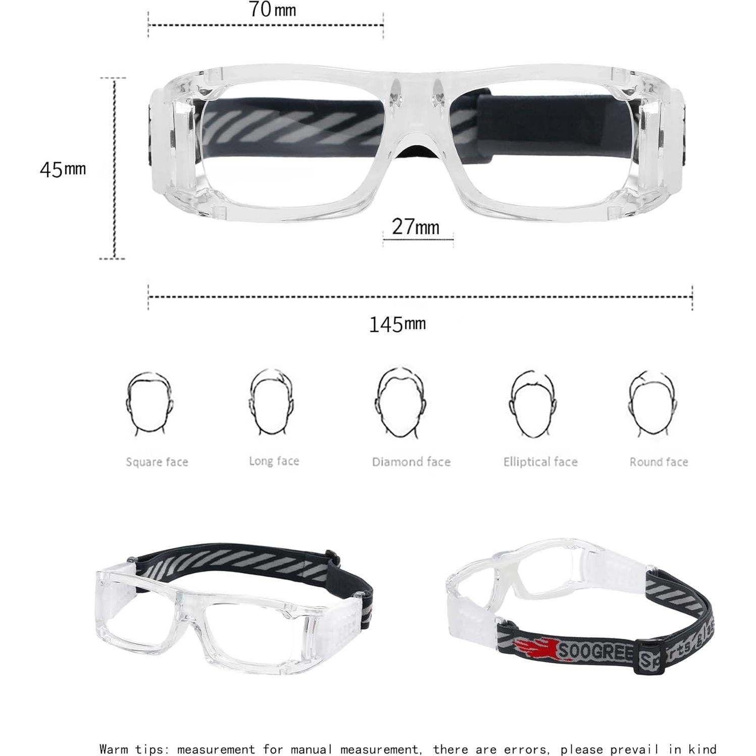 Gafas deportivas SooGree 8012 anti-vaho para baloncesto