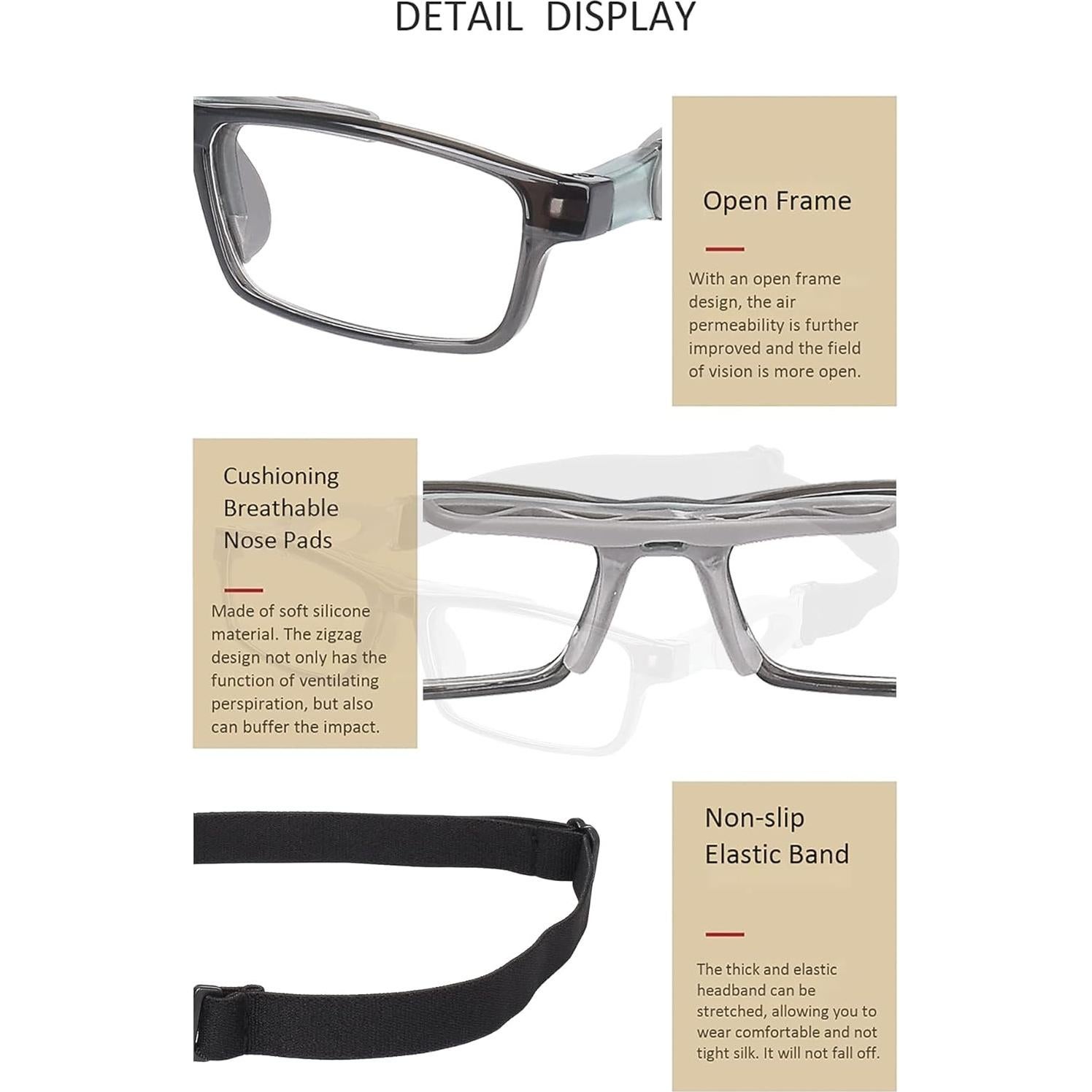 Gafas de Seguridad SooGree Deportivas Lentes Reemplazables