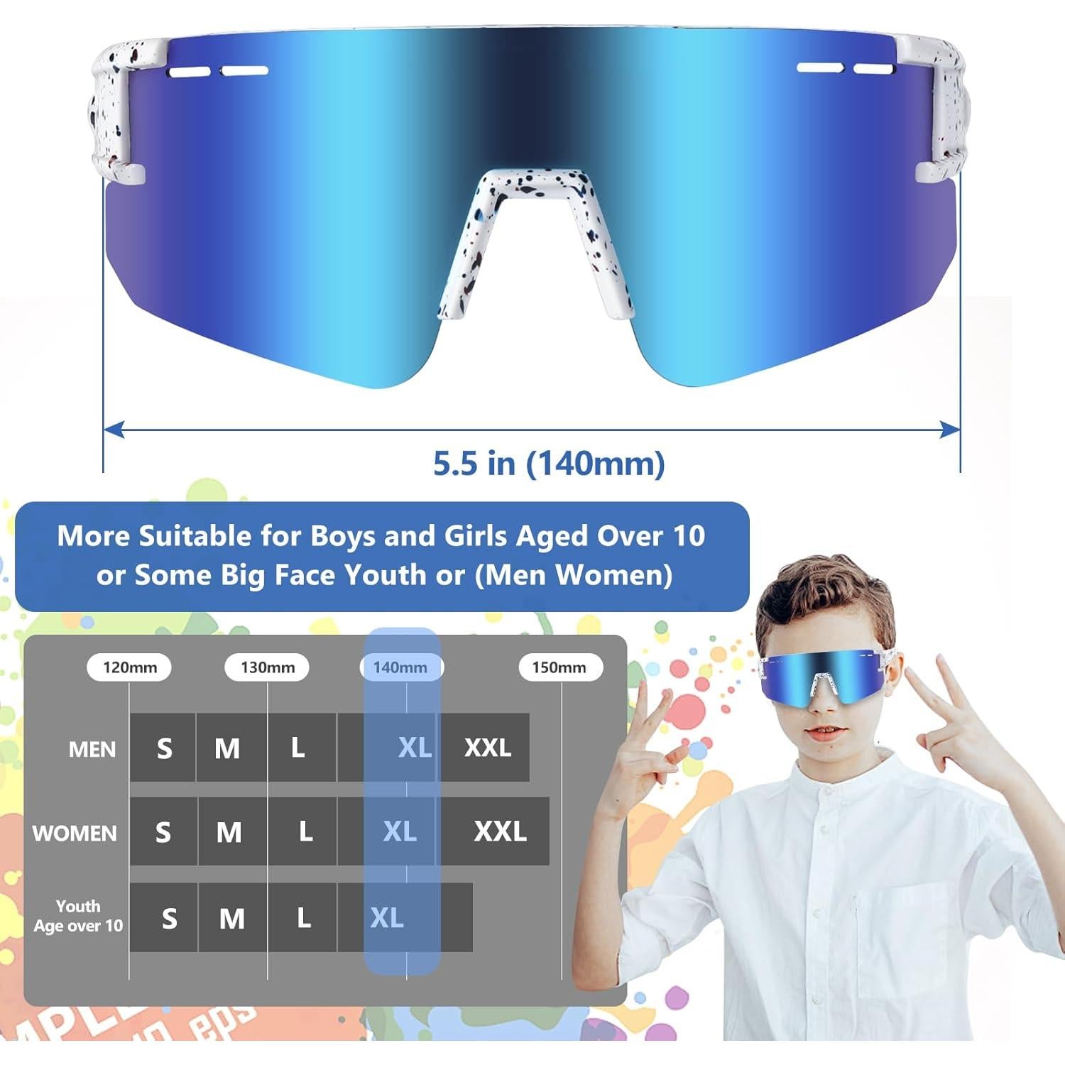 Gafas de Sol Polarizadas TR90 con 3 Lentes UV400