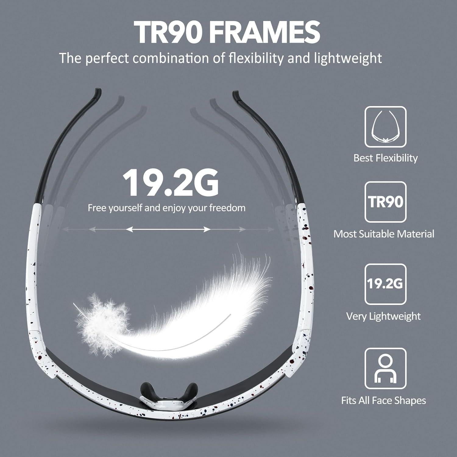 Gafas de Sol Polarizadas TR90 con 3 Lentes UV400