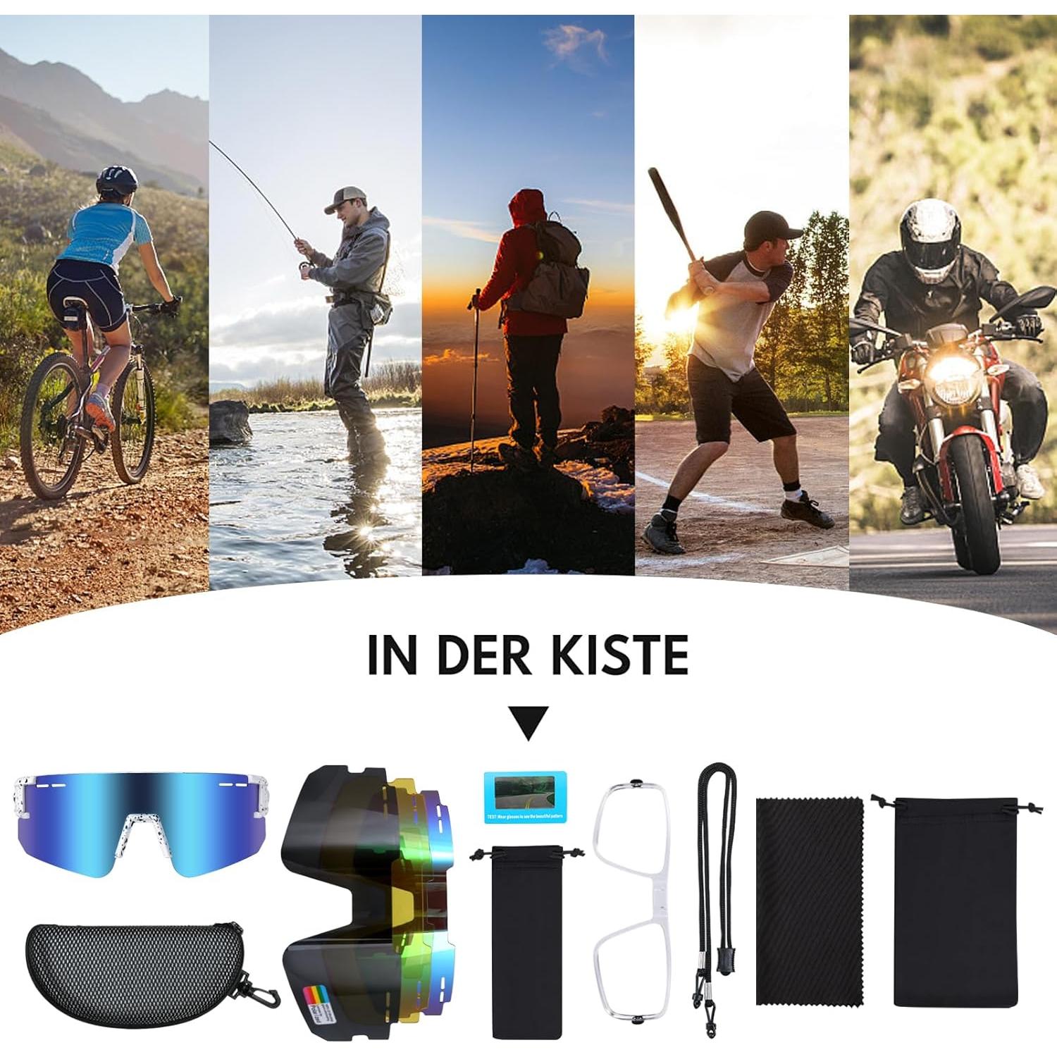 Gafas de Sol Polarizadas TR90 con 3 Lentes UV400