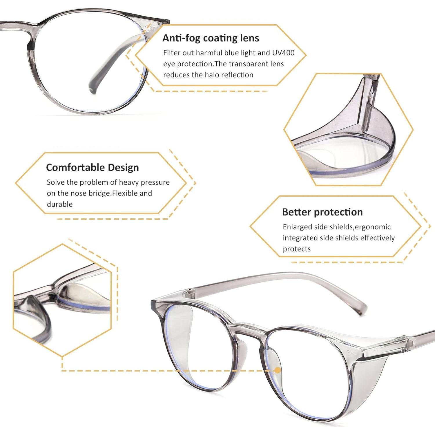 Gafas de Seguridad Outray 2 Pares Antiempañantes Luz Azul