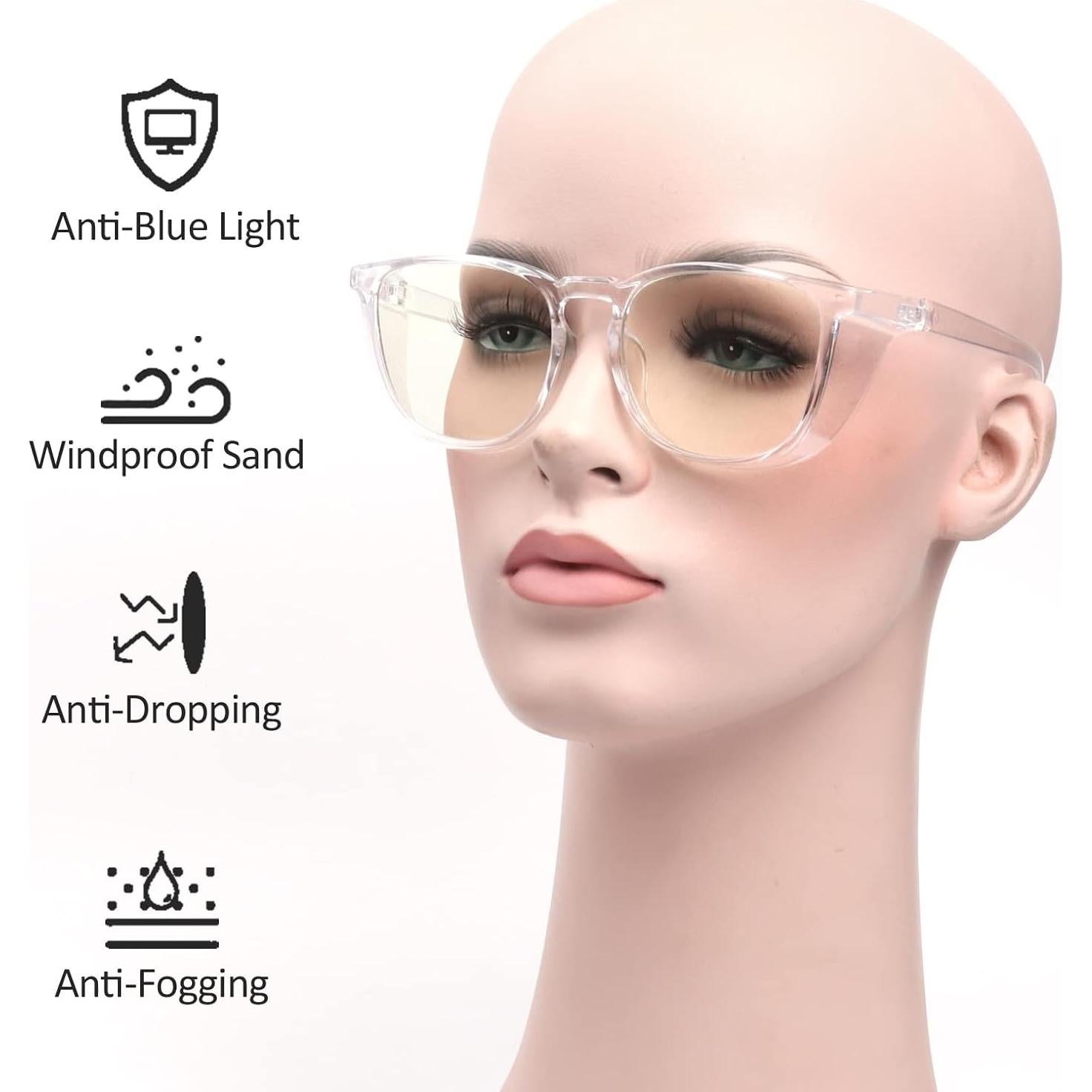 Gafas de seguridad Outray 2 pares antiempañantes y luz azul