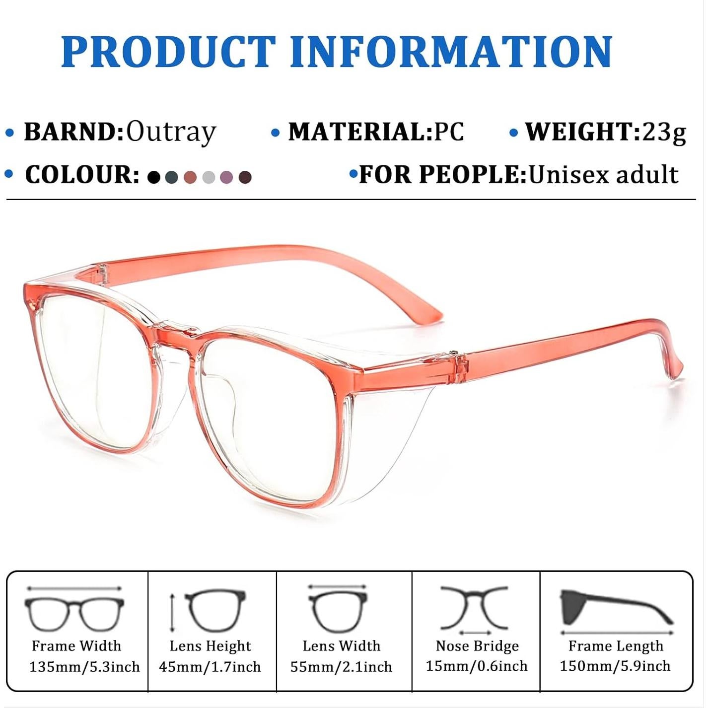 Gafas de Seguridad Outray Antivaho y Antiluz Azul