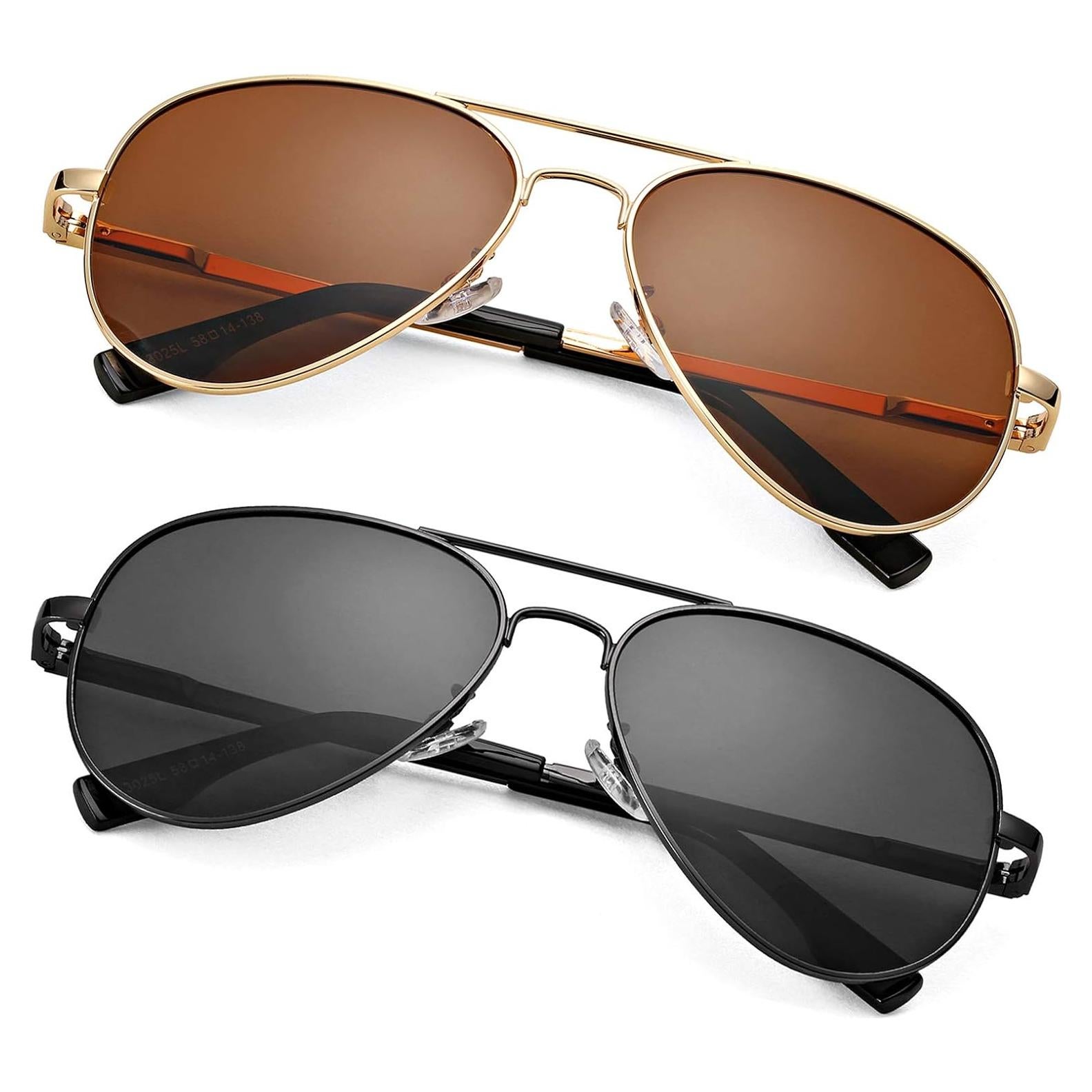 Gafas de sol aviador Braylenz polarizadas UV 100% unisex