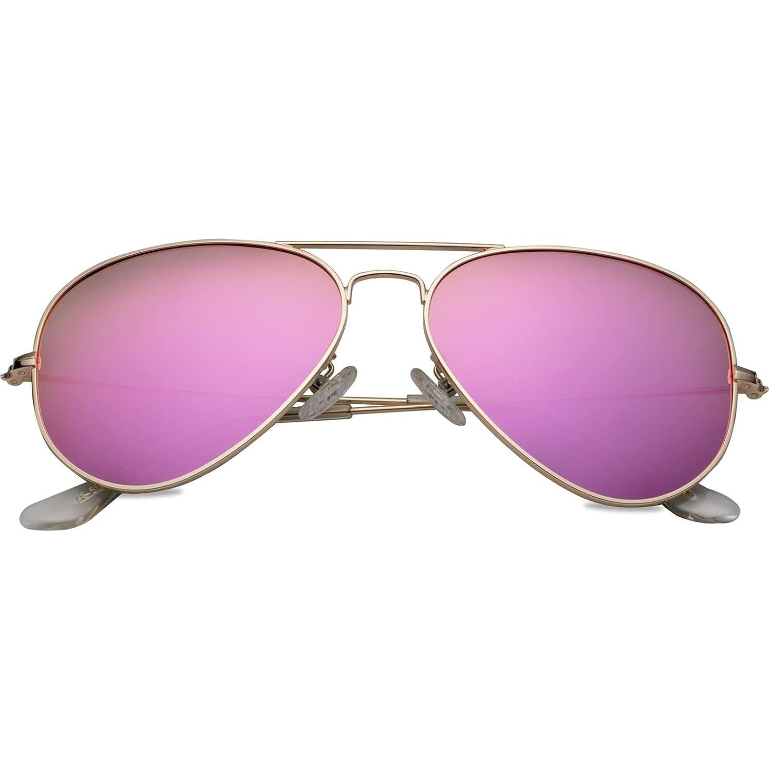 Gafas de sol aviador Braylenz polarizadas UV 100% oro púrpura