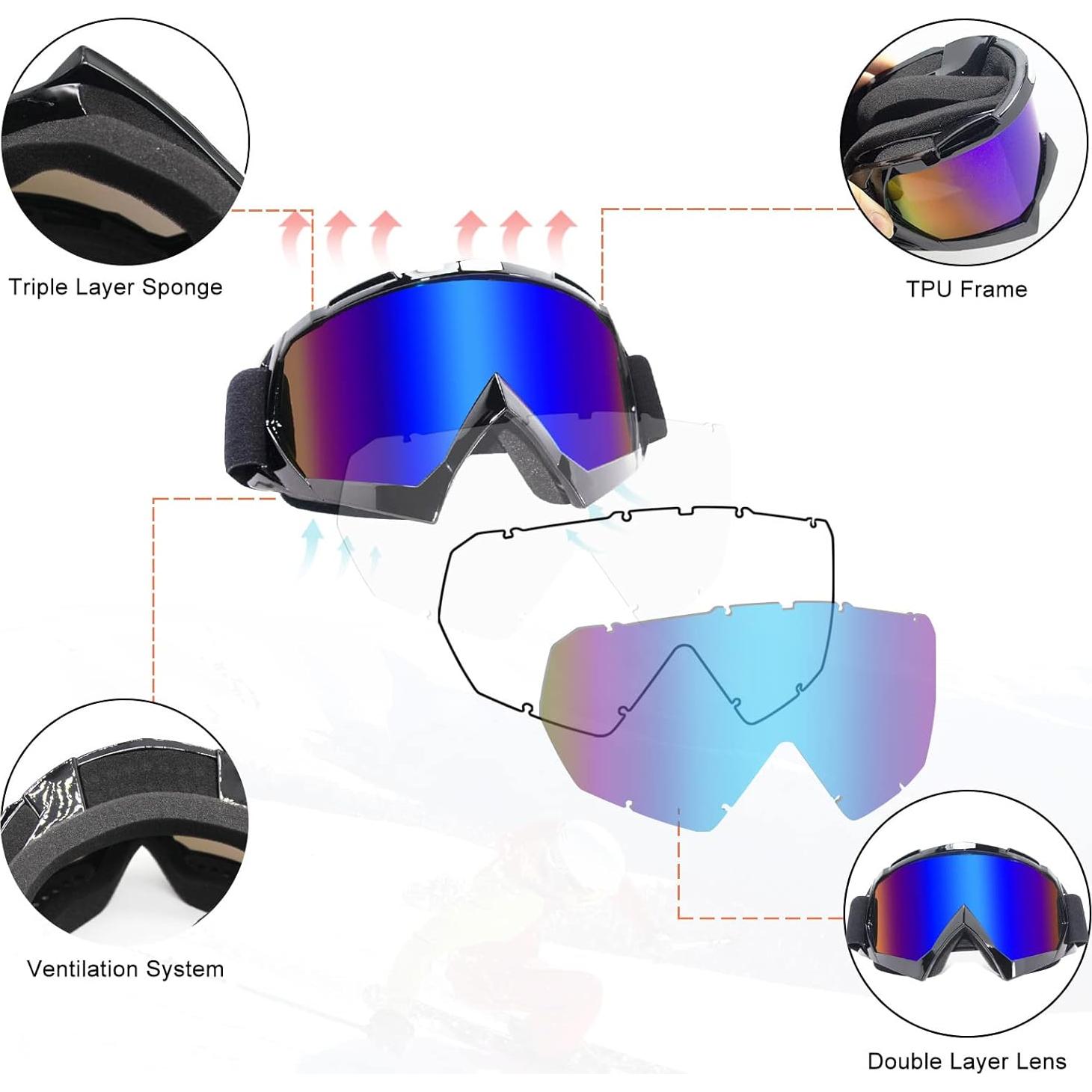 Gafas de Motocross ZukMi Unisex Adulto Off Road