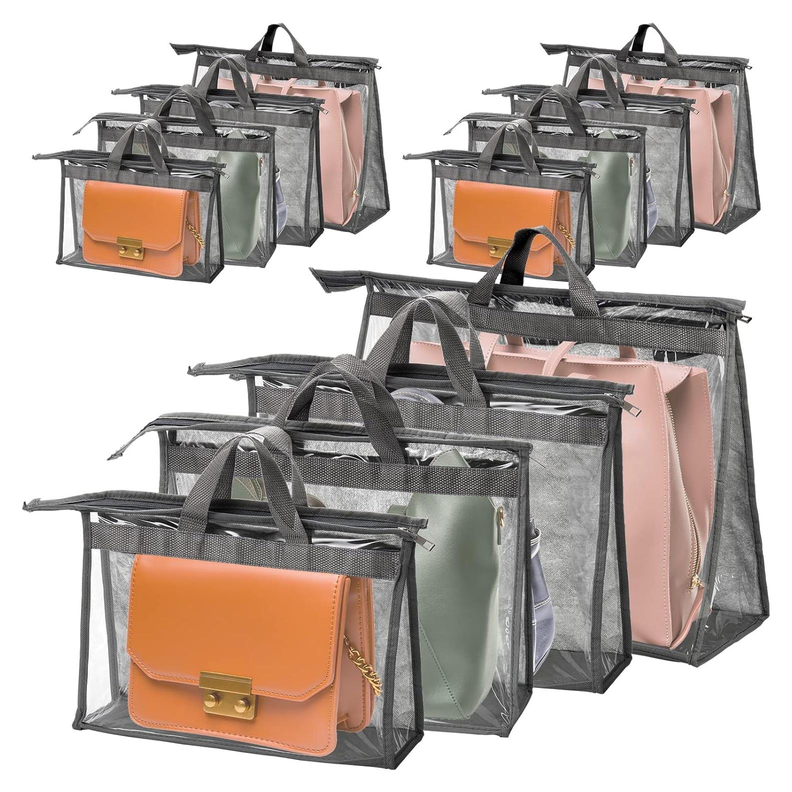 Organizador de Almacenamiento de Bolsos Peohud - 12 Paquetes Transparentes
