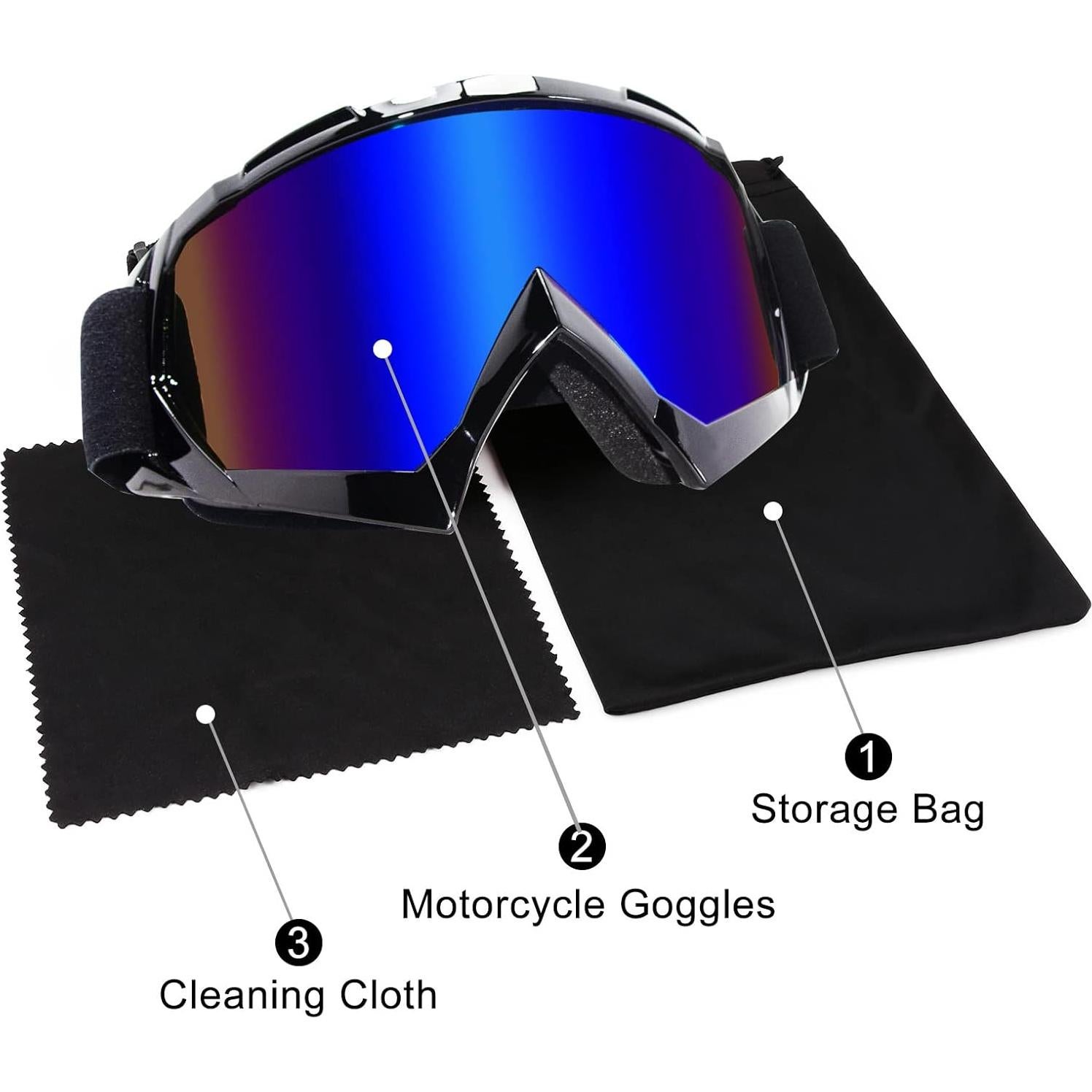 Gafas de Motocross ZukMi Unisex con Lente Anti Rayones