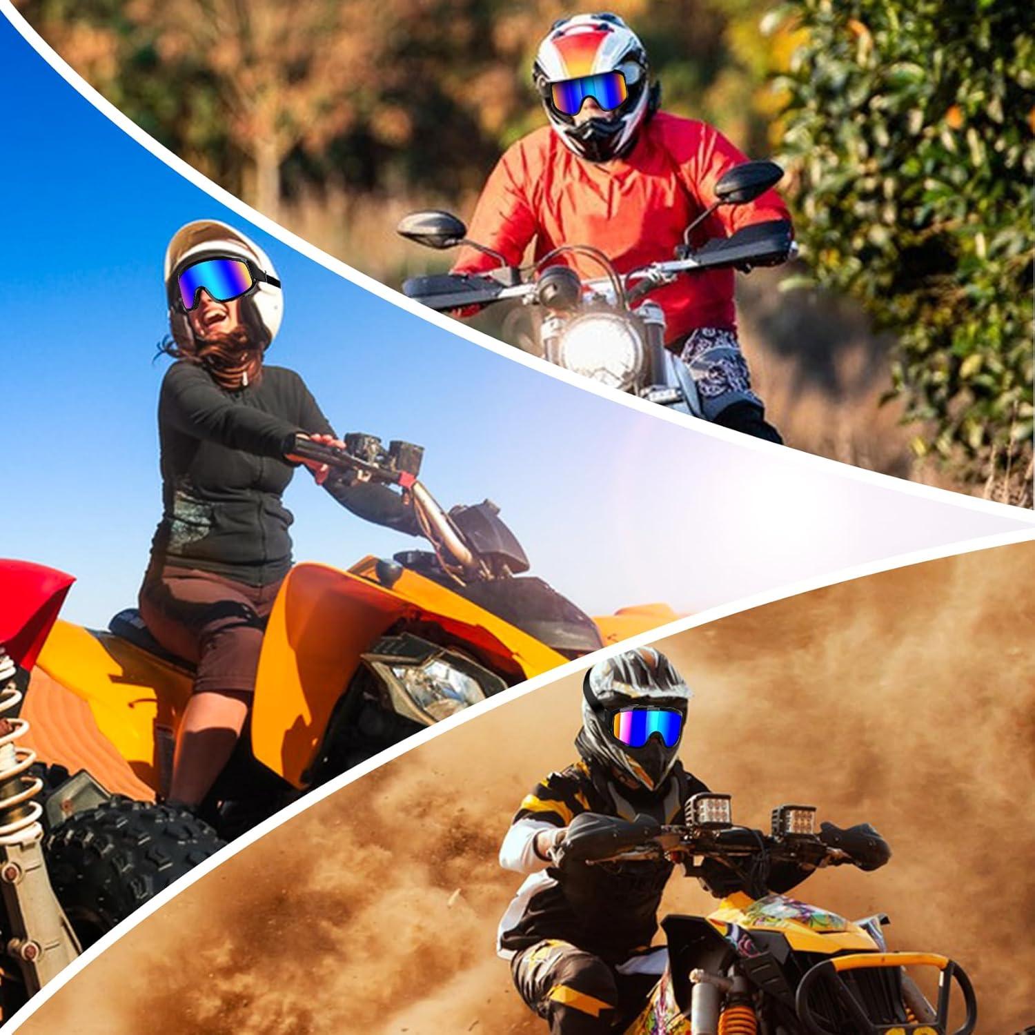 Gafas de Moto Lievermo - Paquete 2 Gafas para Esquiar