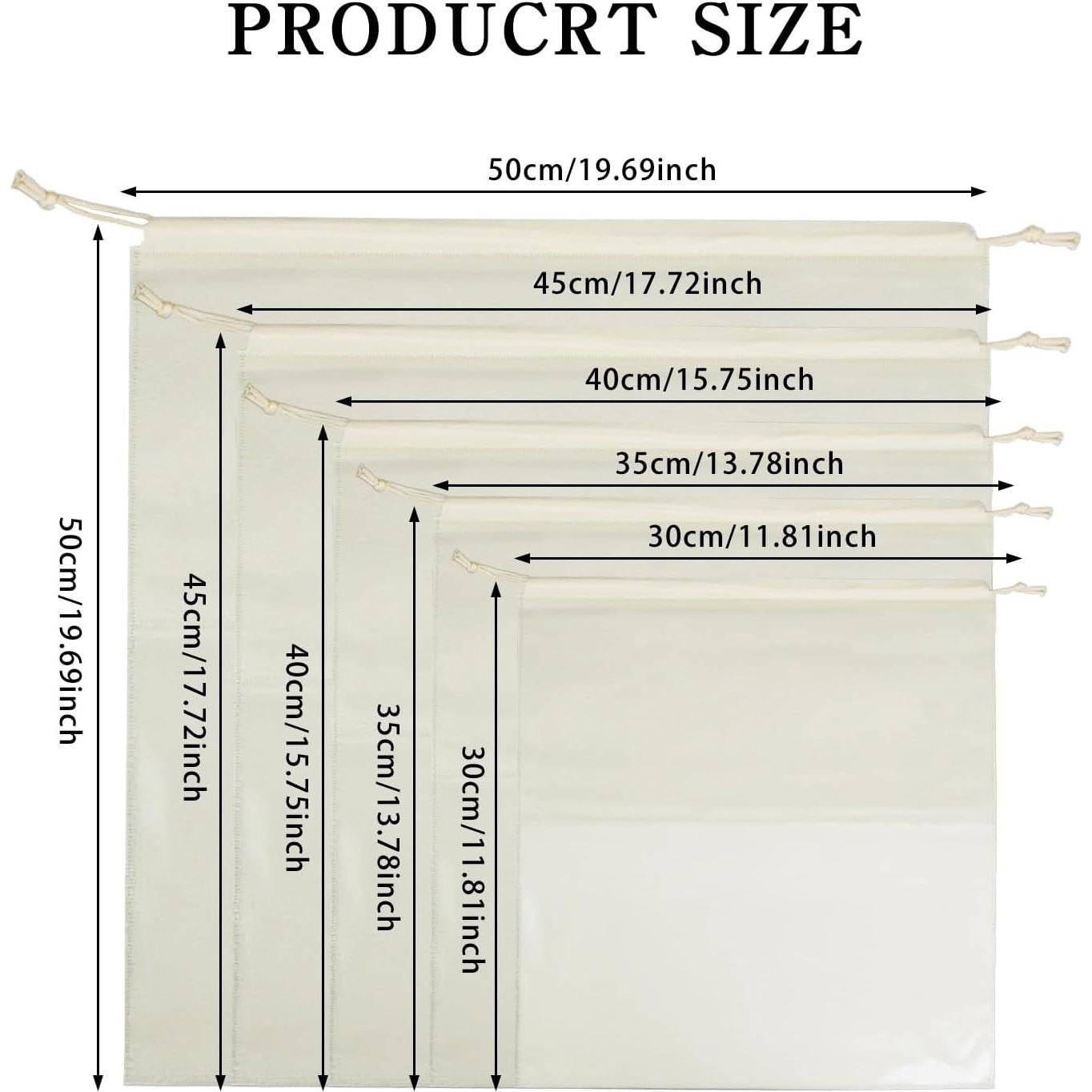 15 Bolsas de Almacenamiento a Prueba de Polvo LECEHIVO 30.5x26.5 cm