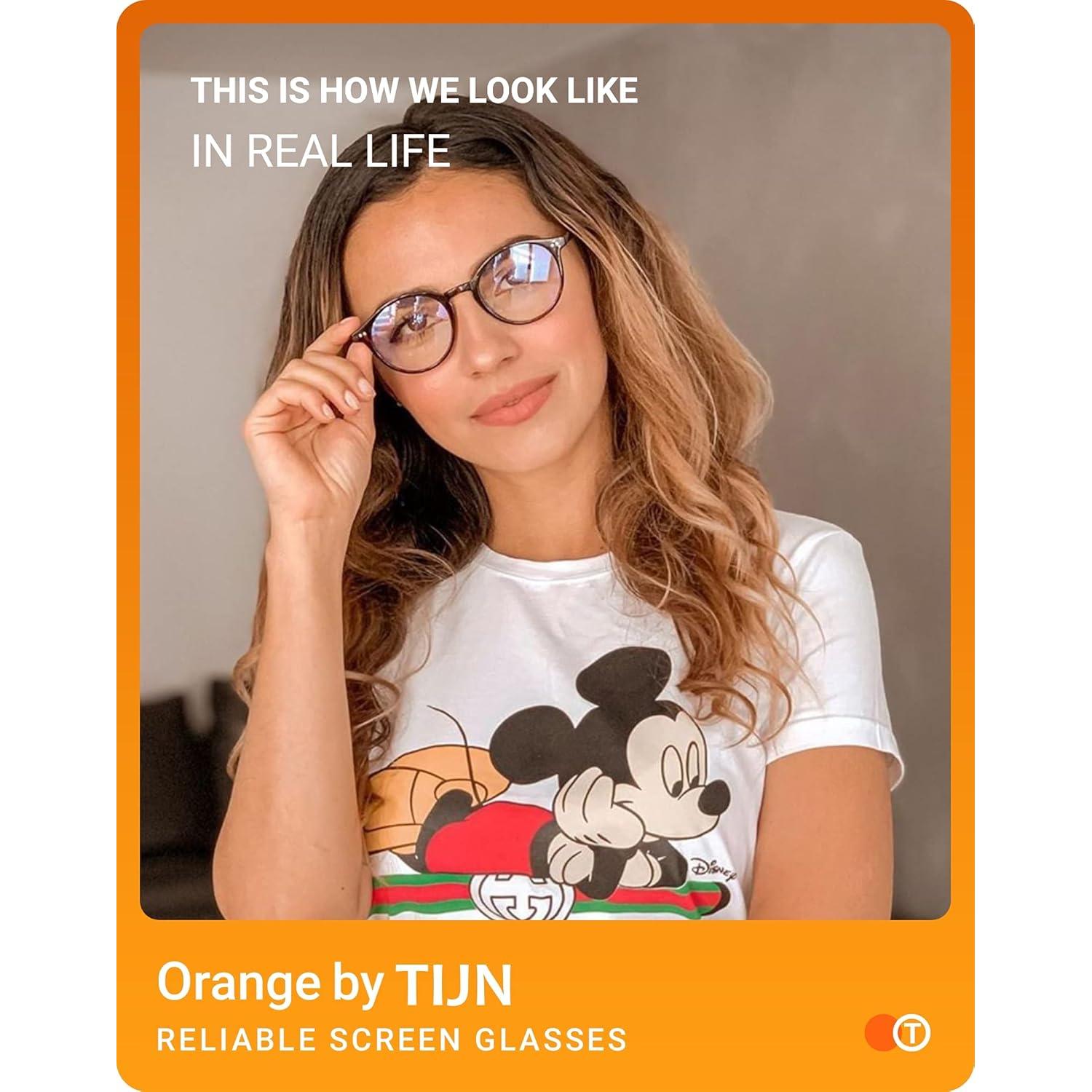 Gafas de Bloqueo de Luz Azul TIJN Vintage Redondas 48mm