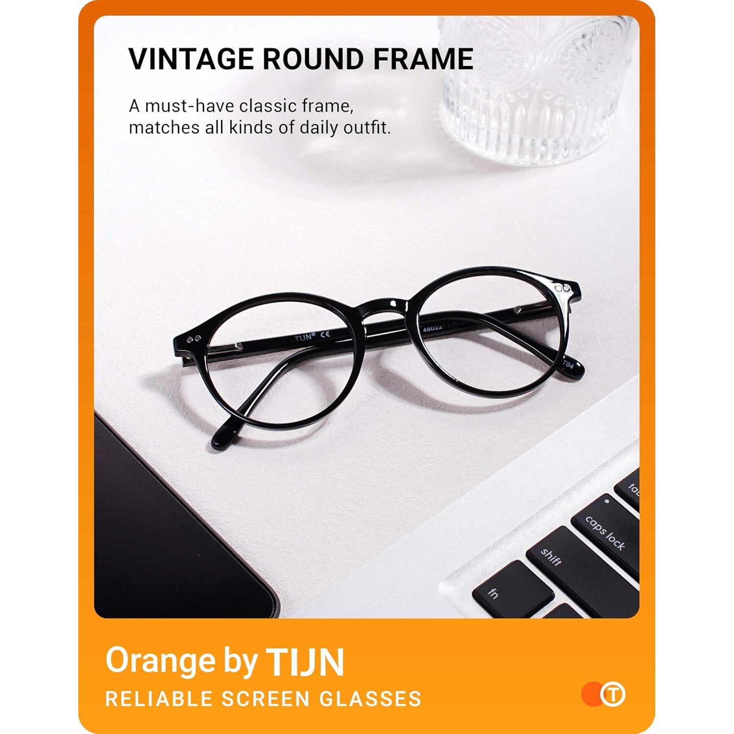 Gafas Bloqueo Luz Azul TIJN Vintage Redondas 48mm