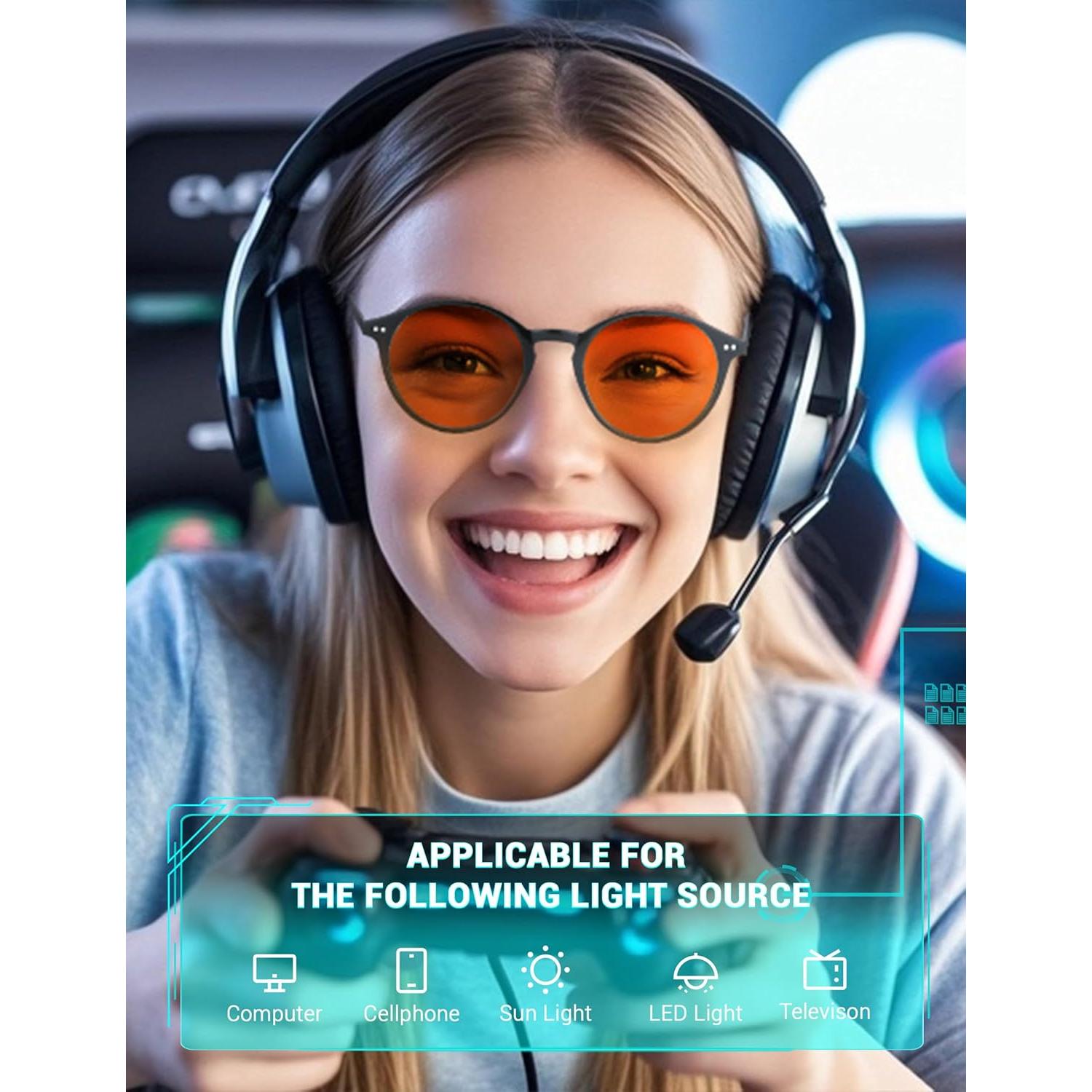 Gafas de Bloqueo de Luz Azul TIJN Vintage Marco Redondo