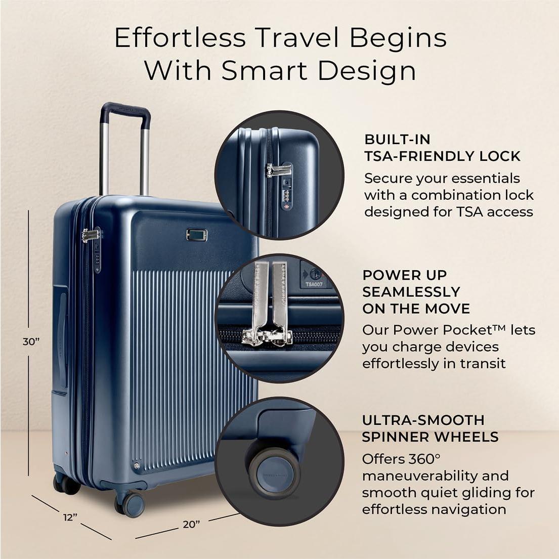 Maleta Expandible Grande 76 cm Briggs & Riley Azul Marino