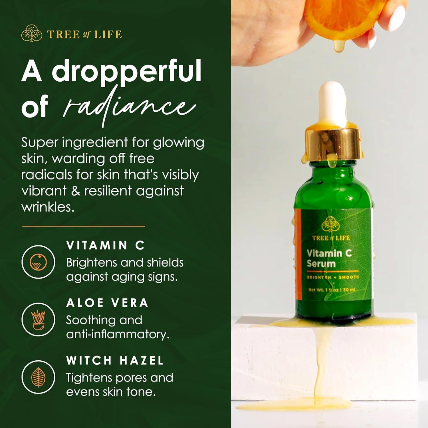 Sérum Facial Vitamina C Tree of Life 28.35g Hidratante