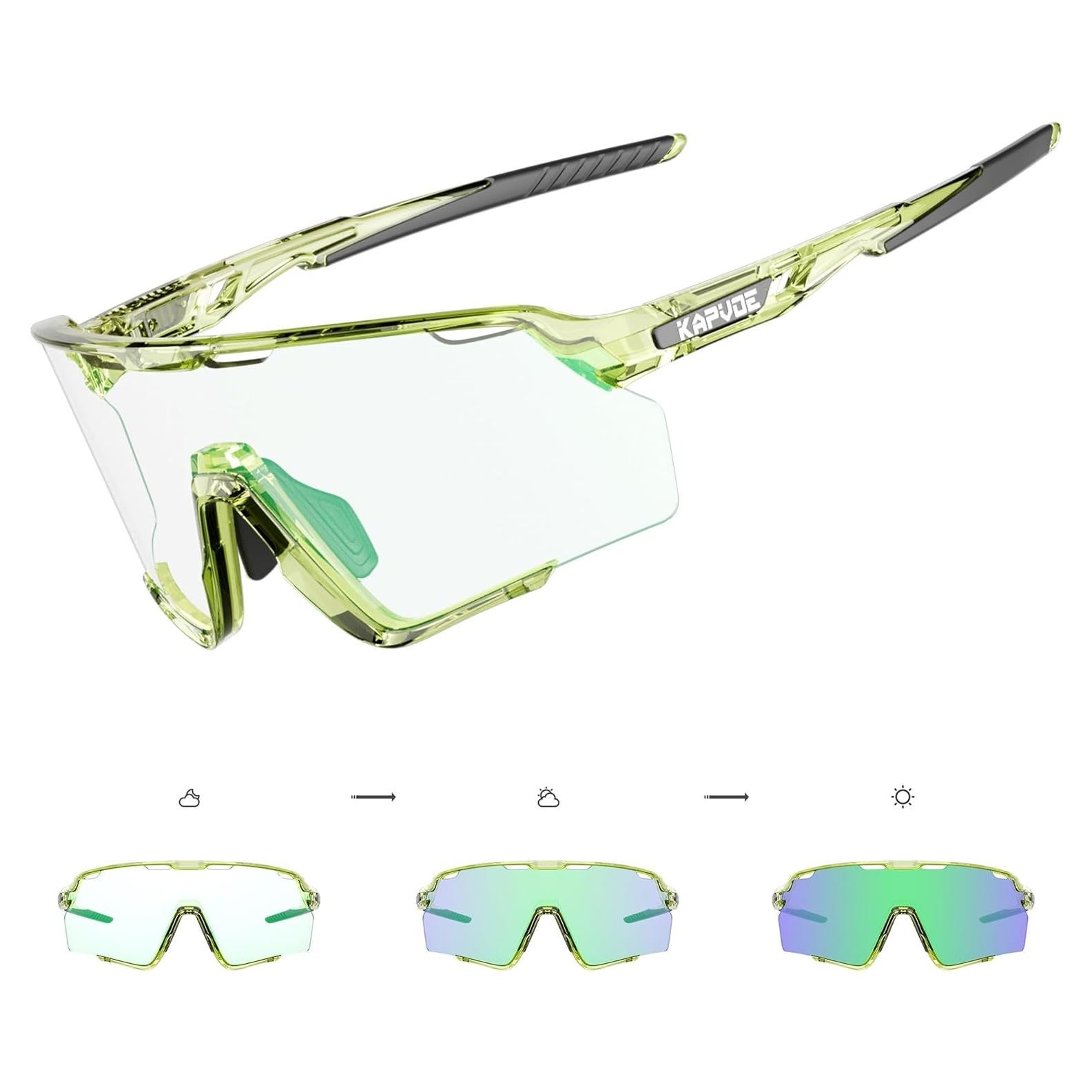 Gafas de Ciclismo KAPVOE Fotoquímicas UV400 para MTB