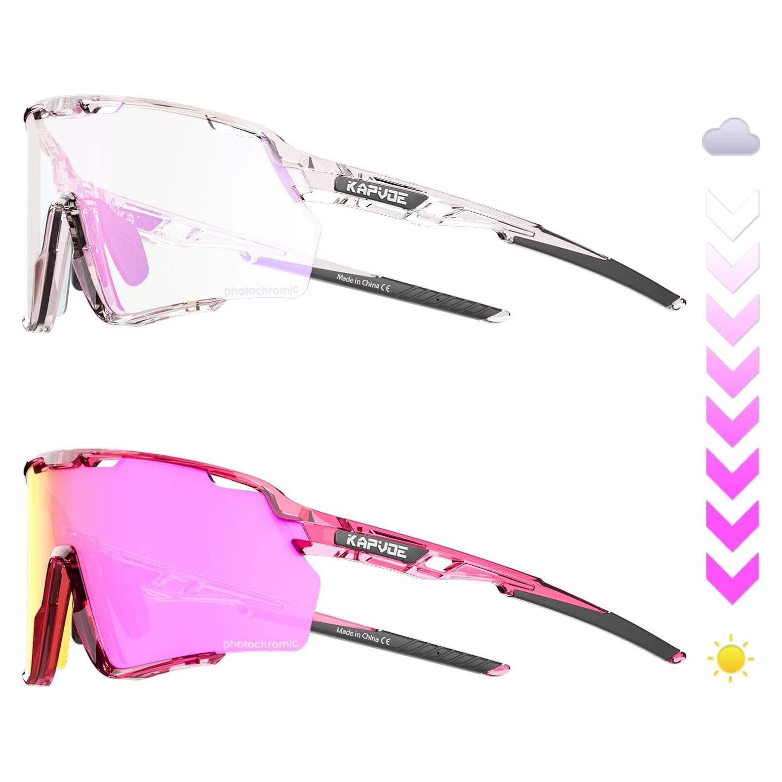 Gafas de Ciclismo KAPVOE Fotochromic UV400 para MTB