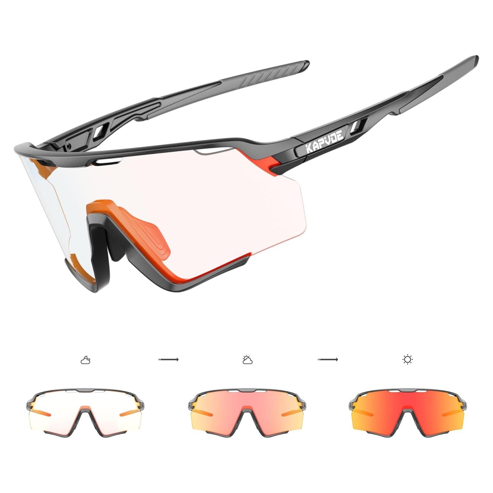 Gafas de Ciclismo KAPVOE Fotoquímicas UV400 para MTB
