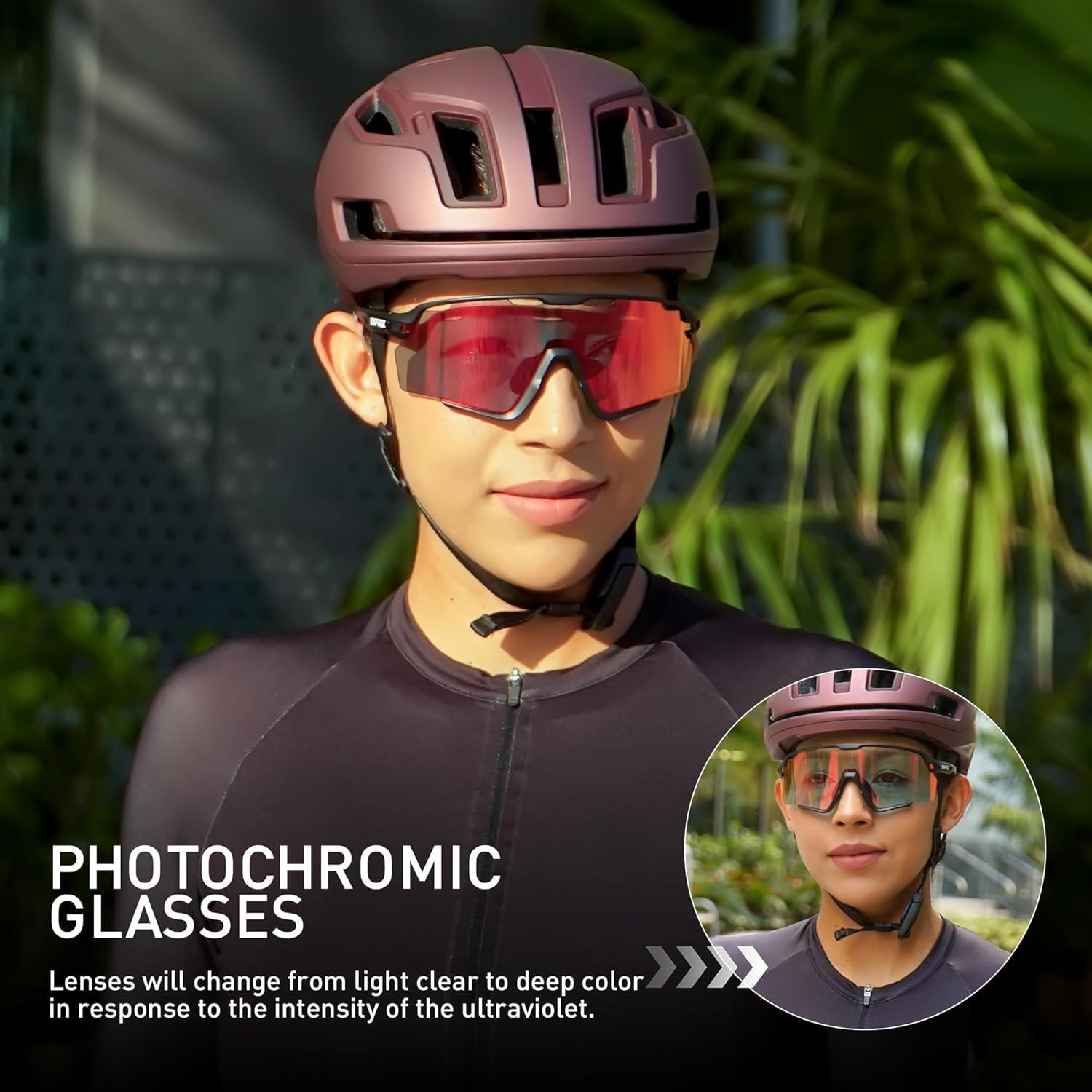 Gafas de Ciclismo KAPVOE Fotoquímicas UV400 para MTB