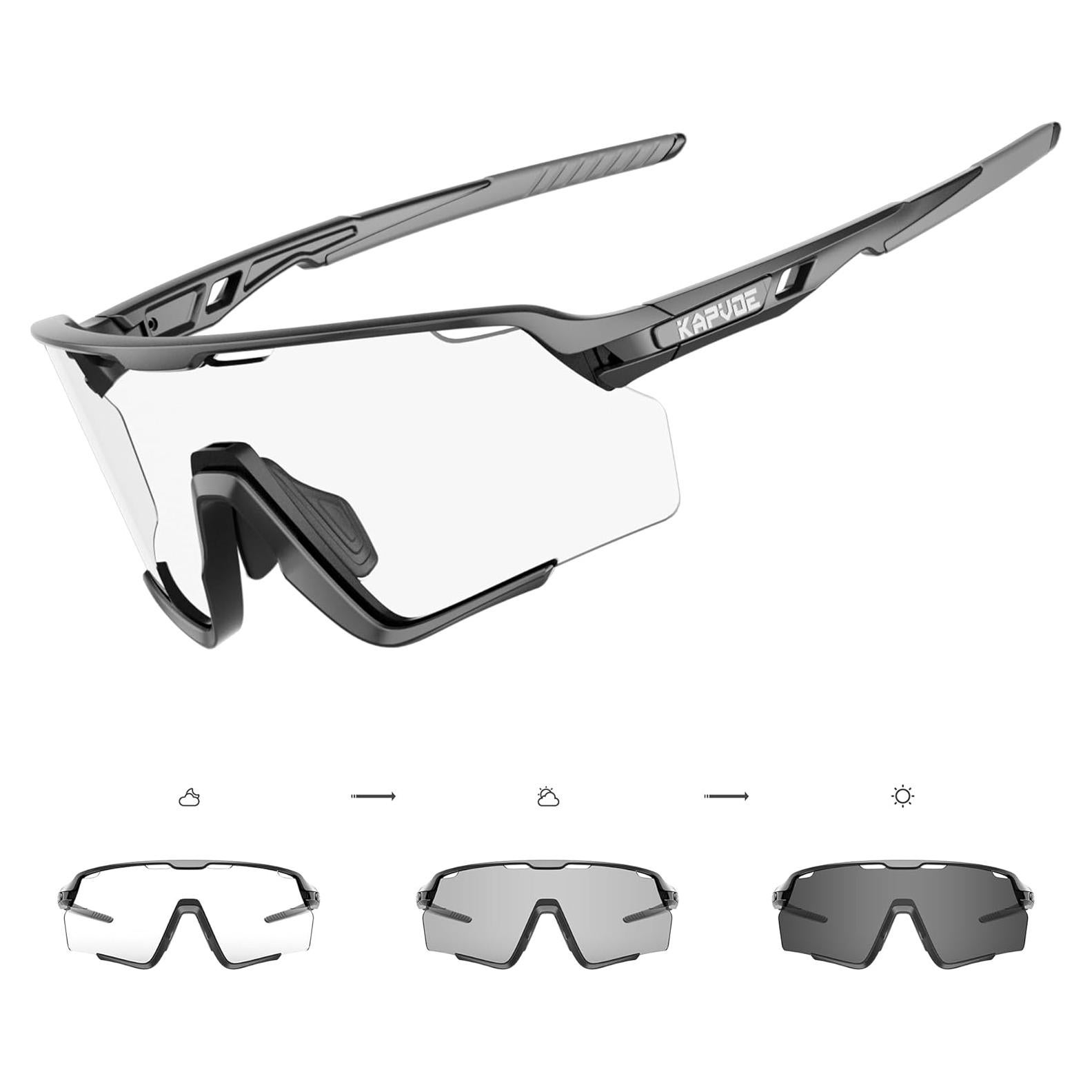 Gafas de Ciclismo KAPVOE Fotoquímicas UV400 para MTB