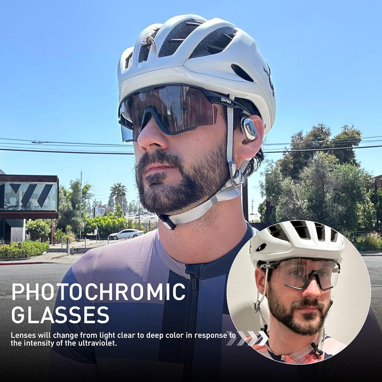 Gafas de Ciclismo KAPVOE Fotoquímicas UV400 para MTB