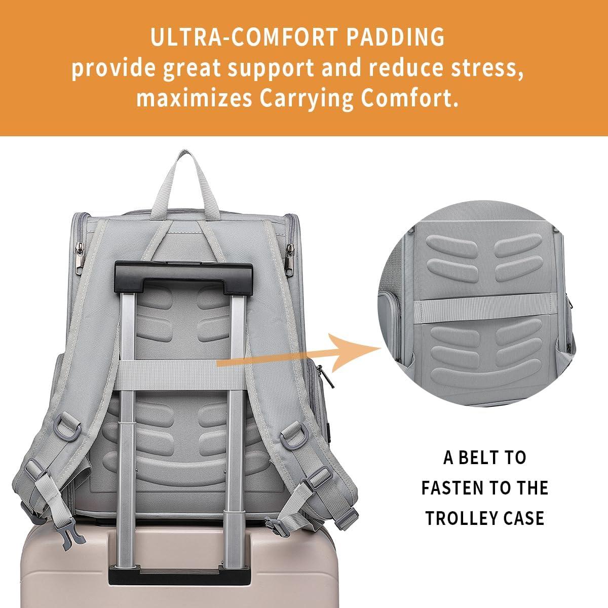 Mochila Transportadora para Gatos FERMAO Gris 6.8 kg