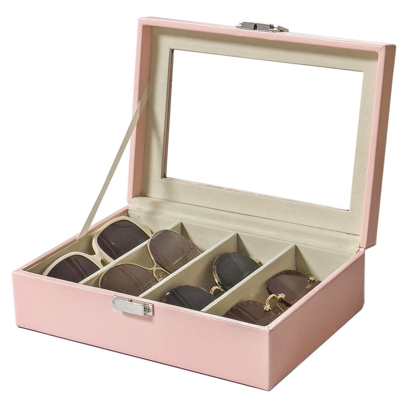 Organizador de Gafas de Sol UnionPlus 4 Ranuras Rubor de Pera