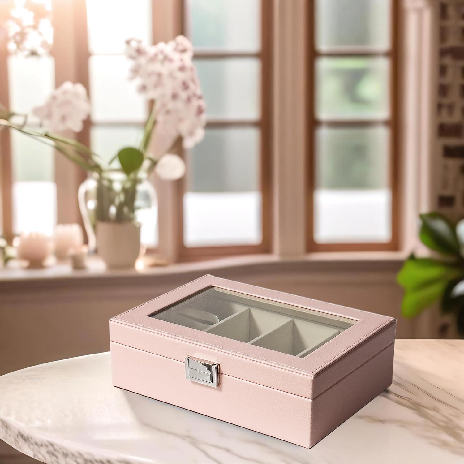 Organizador de Gafas de Sol UnionPlus 4 Ranuras Rubor de Pera