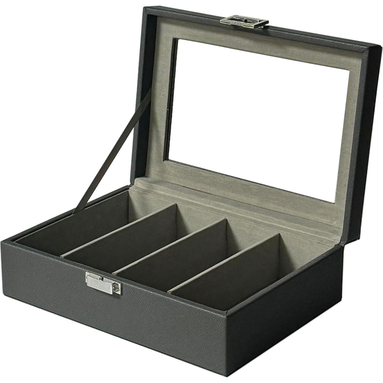 Organizador de Gafas de Sol UnionPlus 4 Ranuras Gris